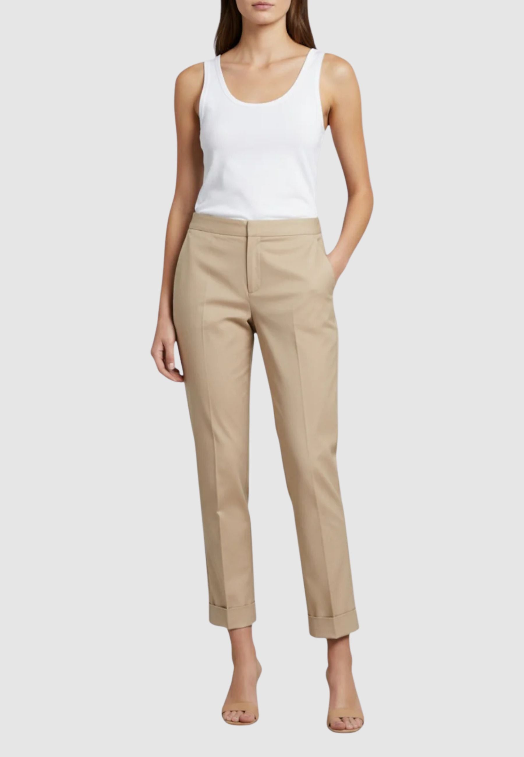 Pantalone a Sigaretta Twinset con Piega e Tasche America 