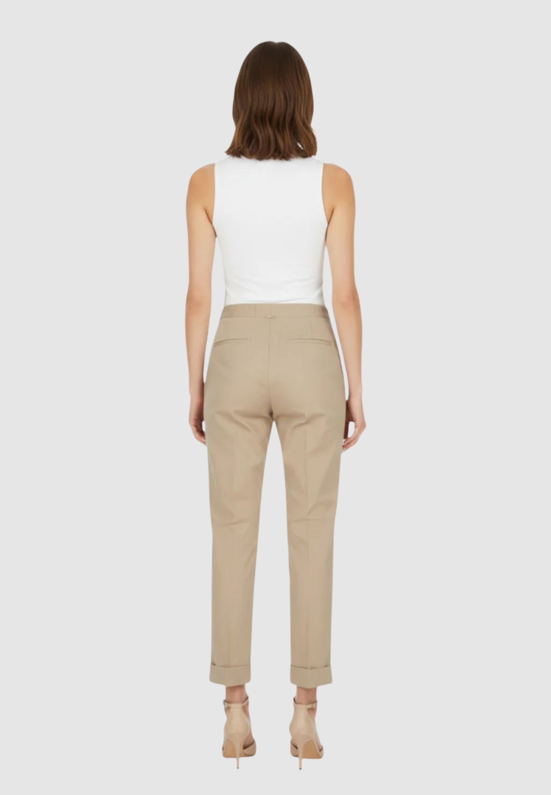 Pantalone a Sigaretta Twinset con Piega e Tasche America 