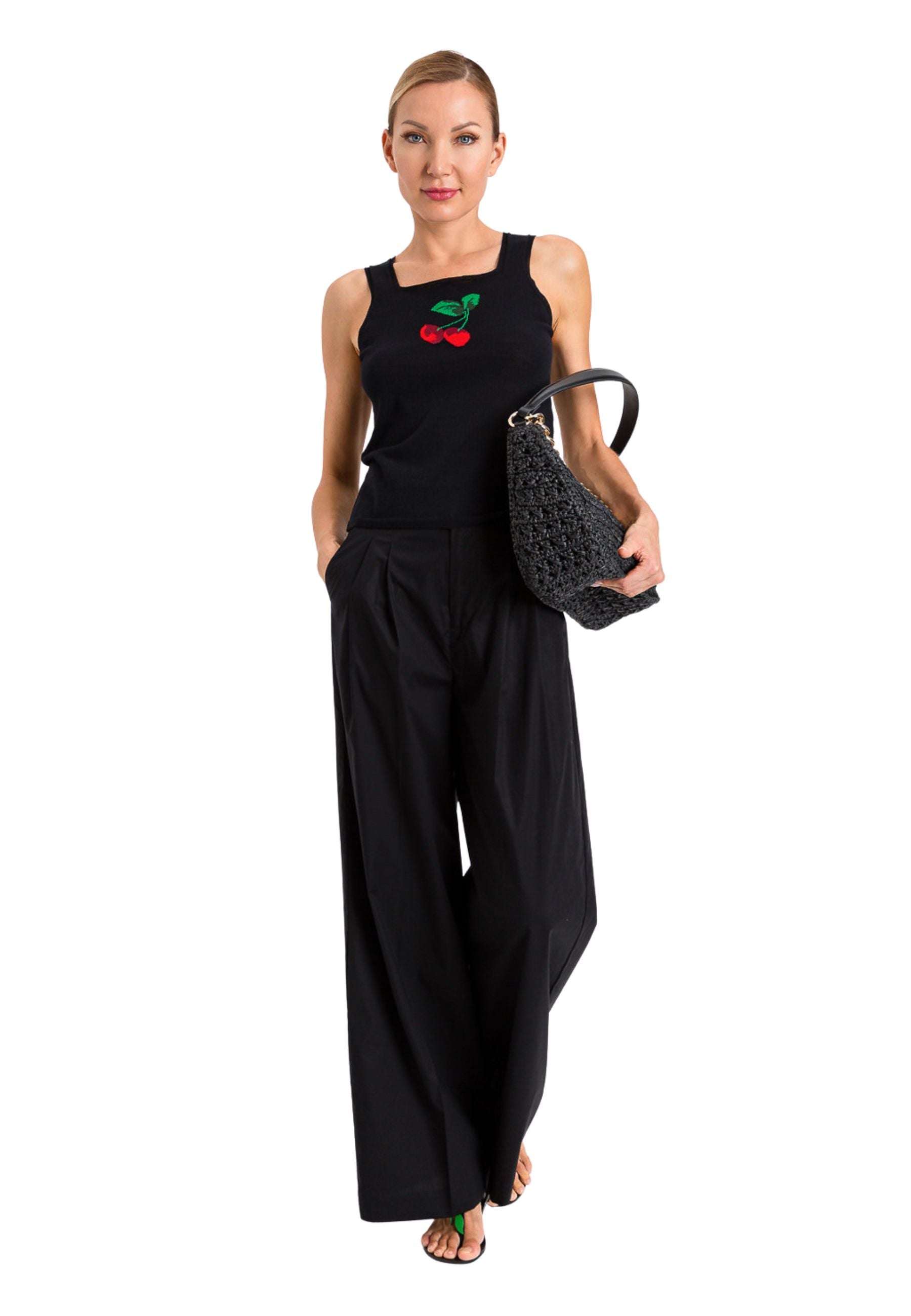 Pantalone Twinset in cotone stretch 