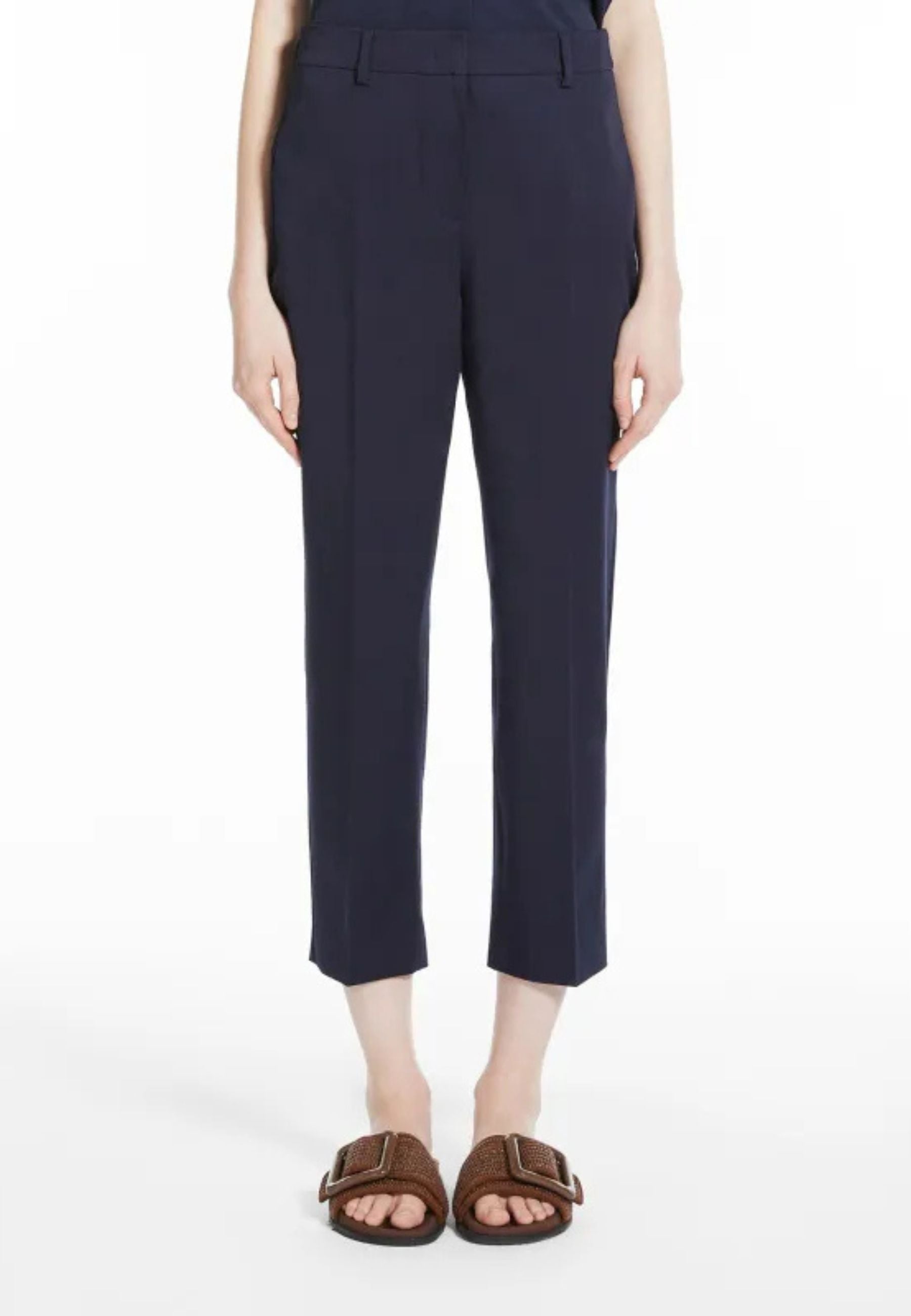 Pantalone slim fit in gabardina stretch 