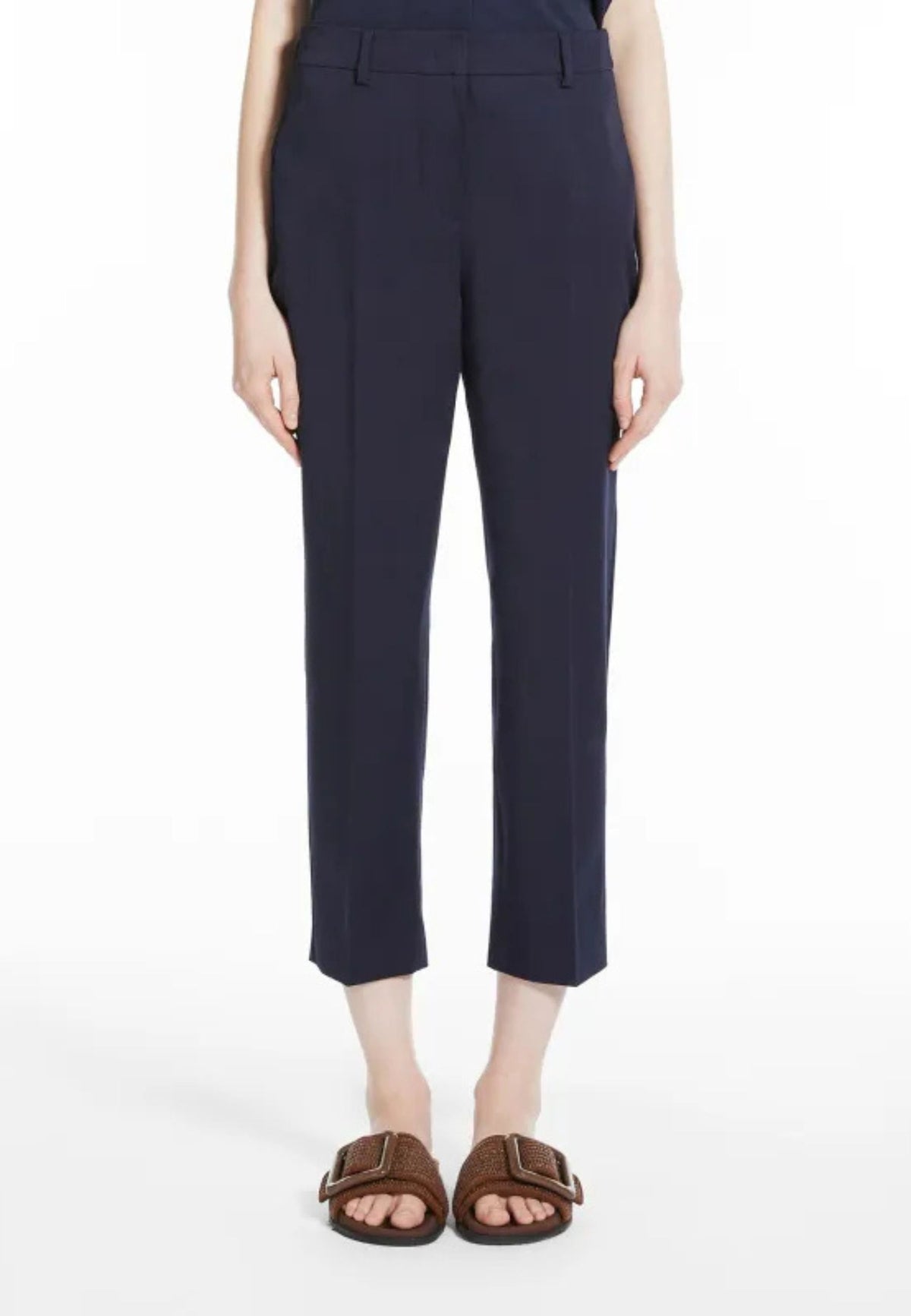Pantalone slim fit in gabardina stretch 