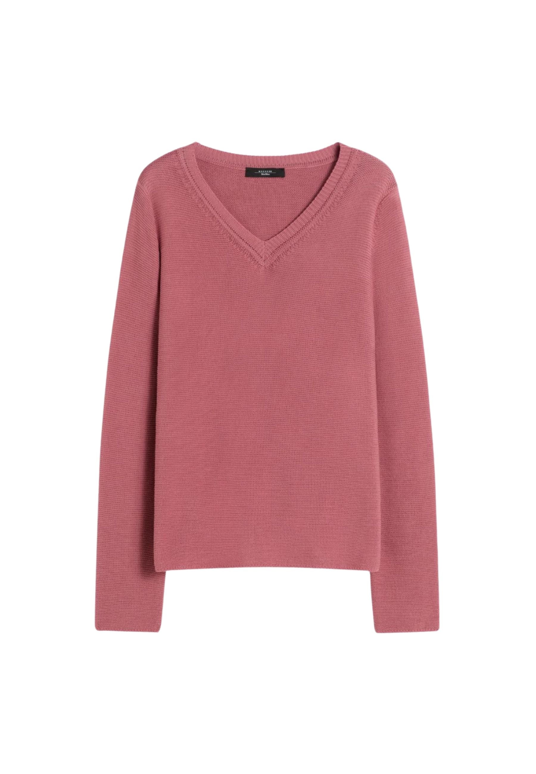 Maglia boxy in cotone - ROSA ANTICO 
