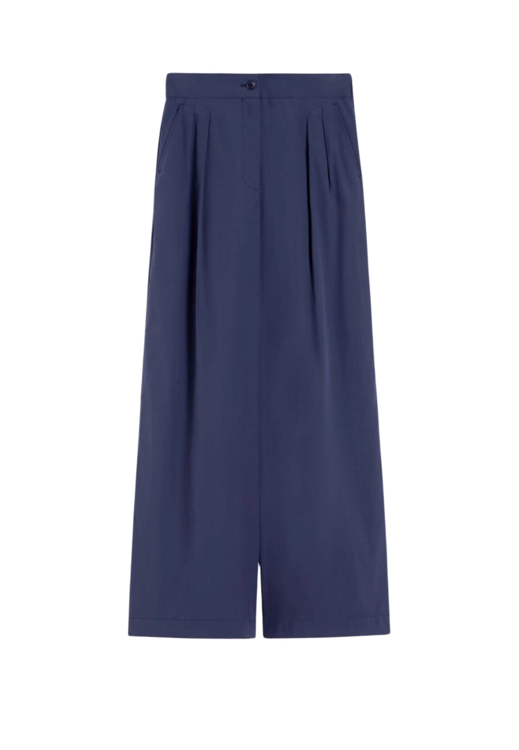 Weekend Max Mara - Pantalone ampio in popeline di cotone 