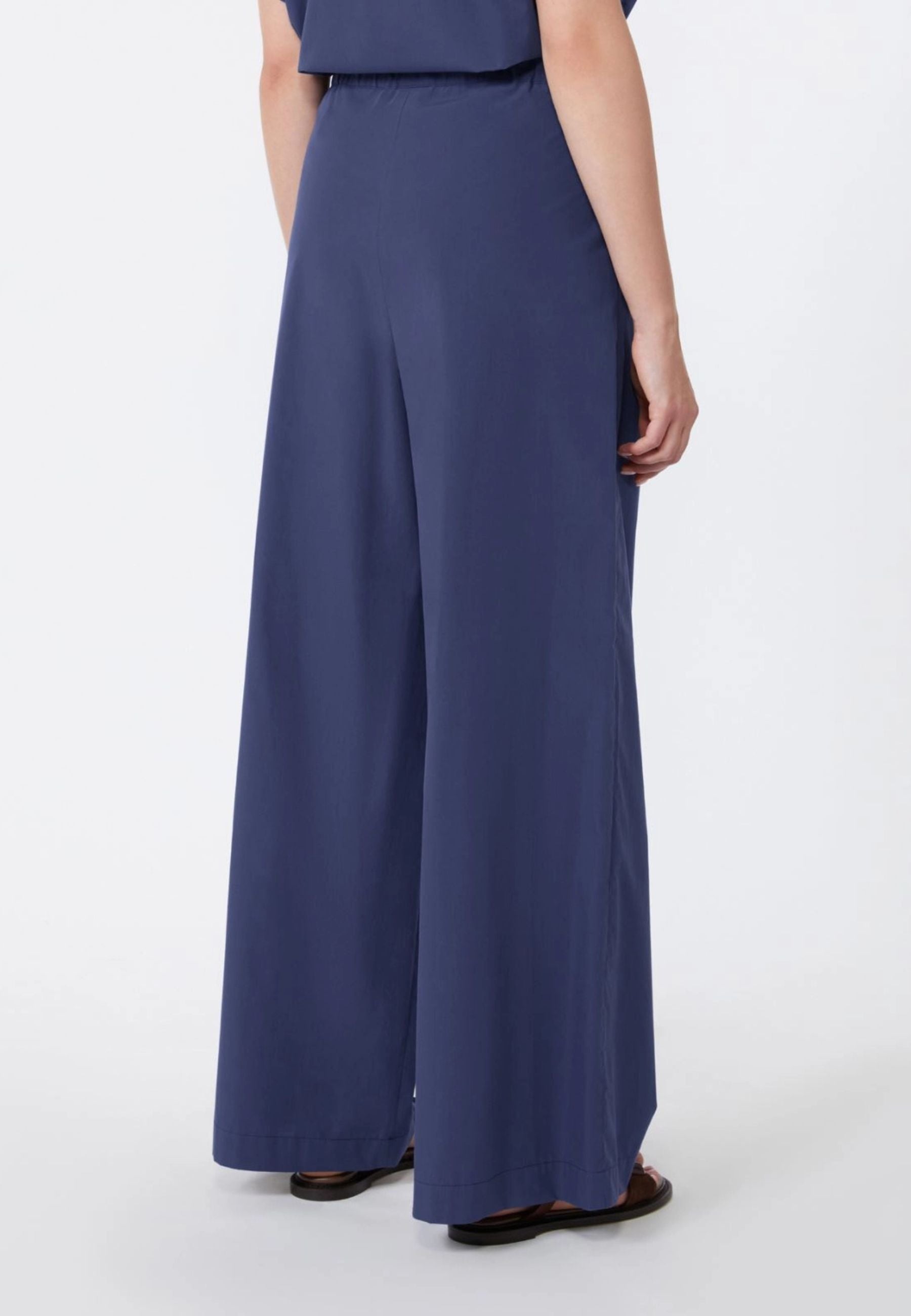 Weekend Max Mara - Pantalone ampio in popeline di cotone 