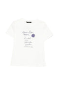 Cotton jersey t-shirt with lettering print