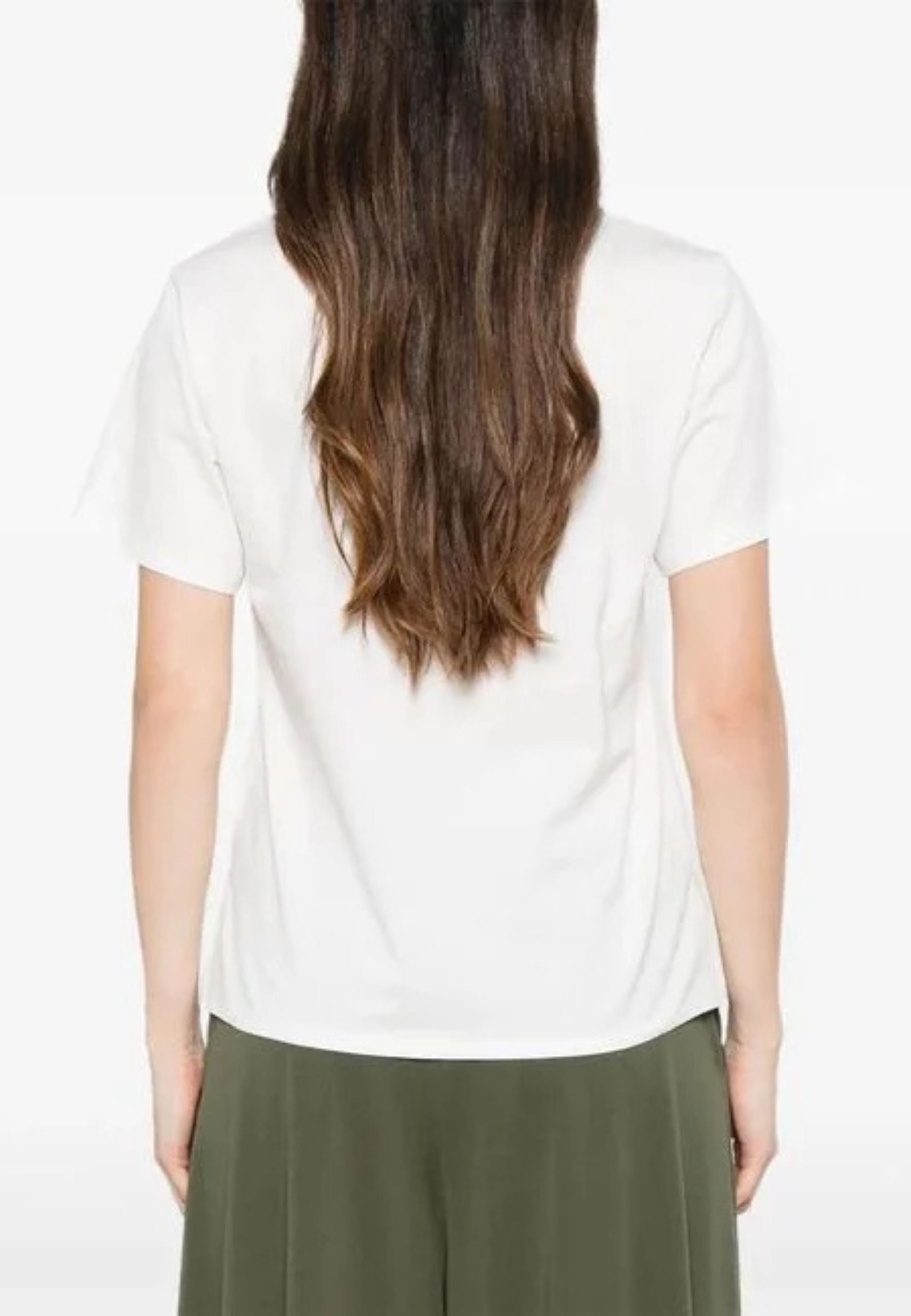 T-shirt in jersey di cotone con stampa lettering 