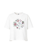 Weekend Max Mara - T-shirt in jersey interlock di puro cotone con ricamo