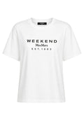 T-shirt boxy in puro cotone con stampa di collezione