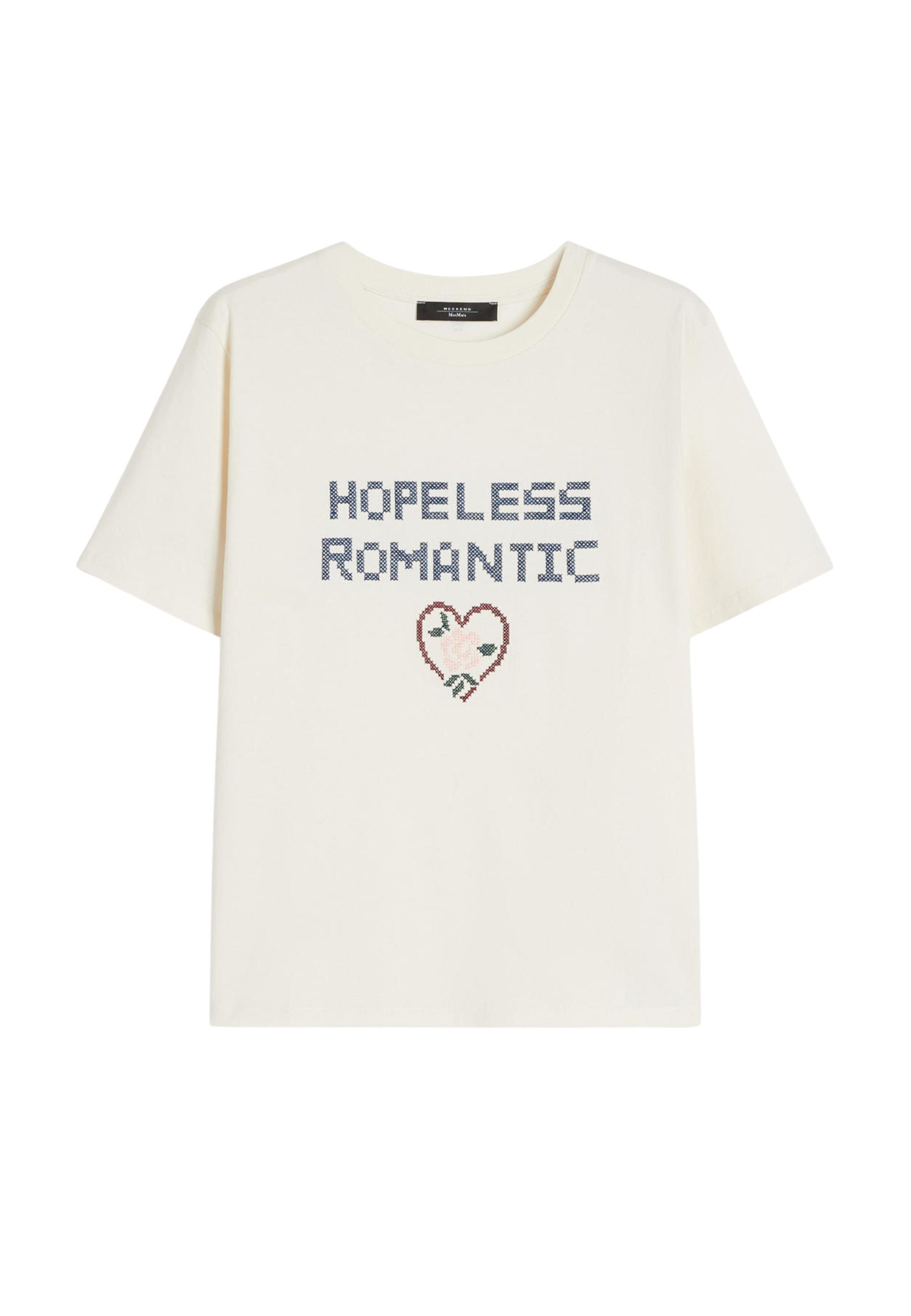 Weekend Max Mara - T-shirt in jersey di cotone con ricami 