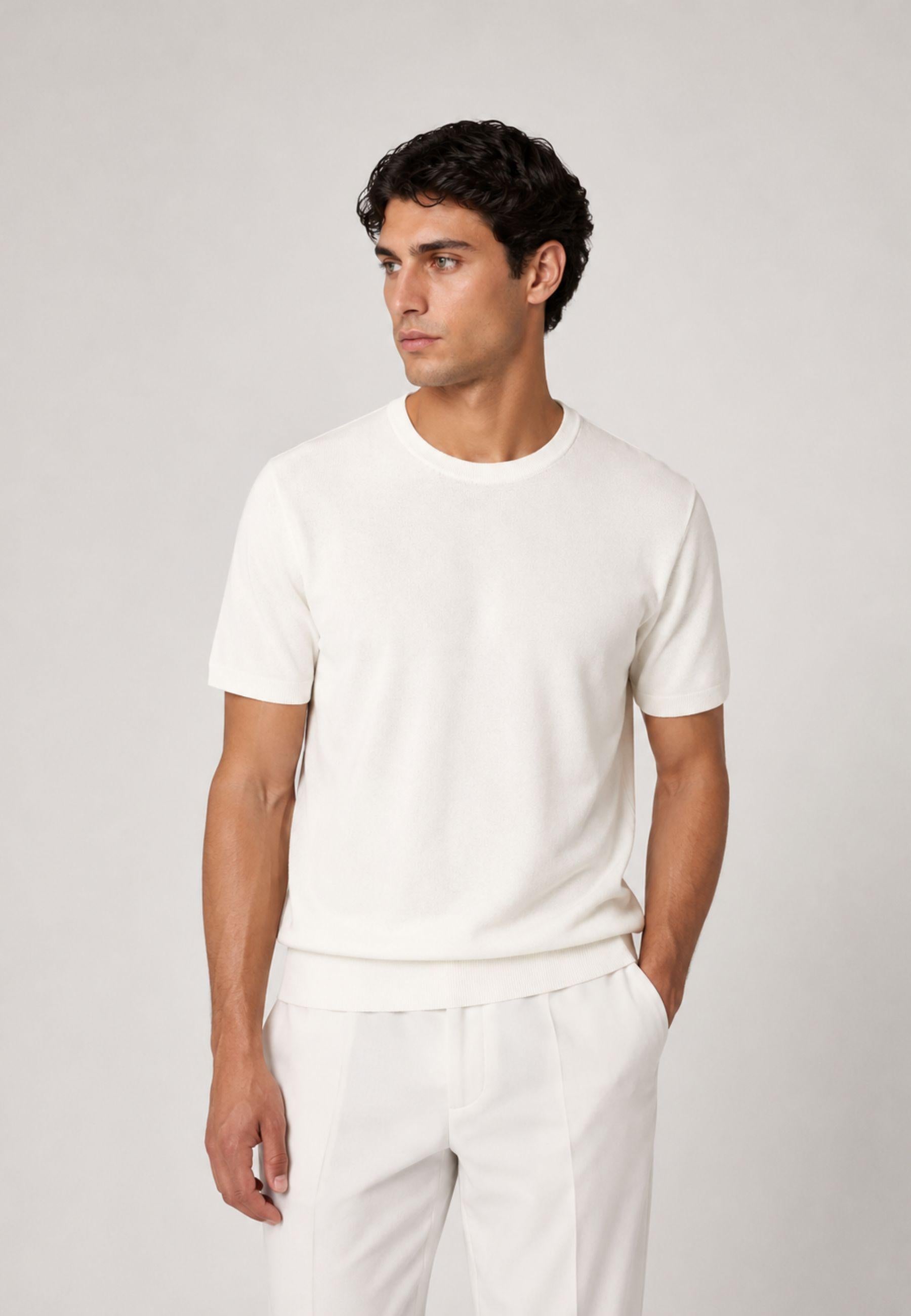 Daniele Fiesoli - T-shirt Girocollo in Cotone Crepe 