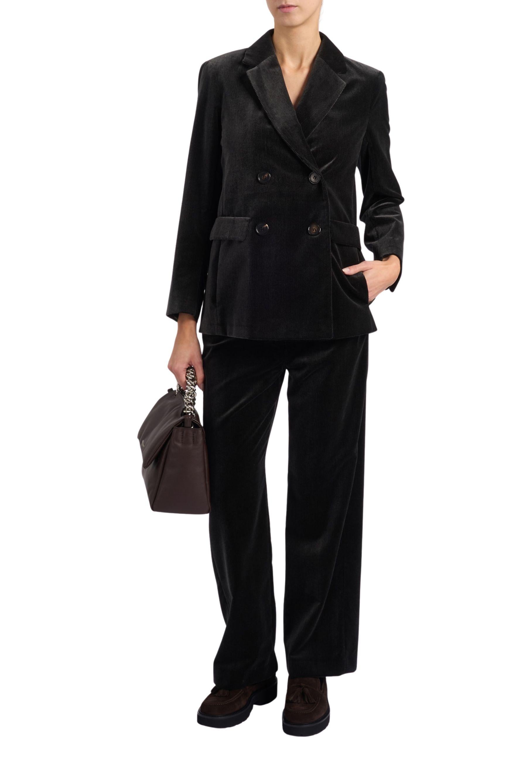 'S Max Mara - Pantalone Caucaso in velluto di cotone 