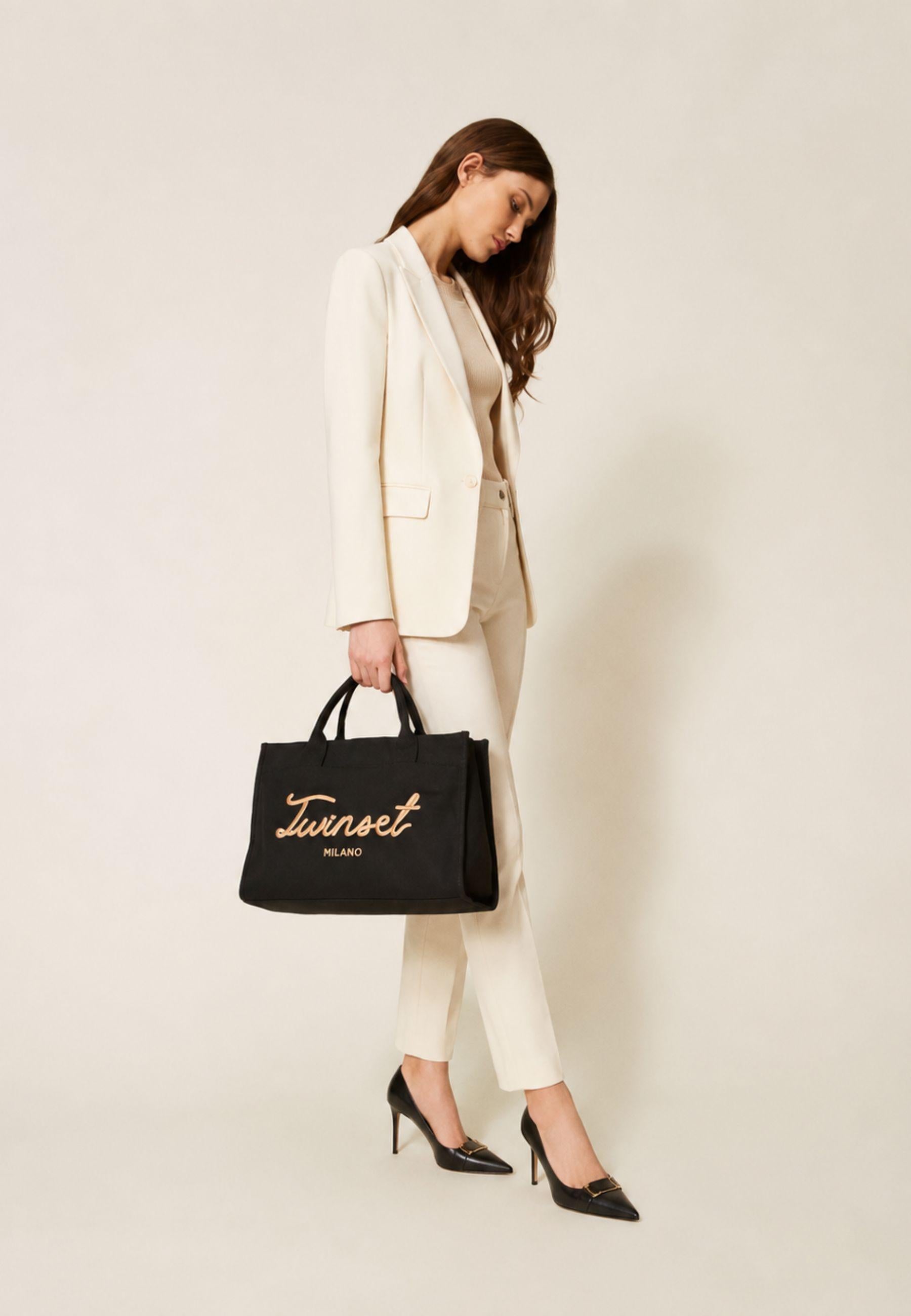 Twinset Milano Canvas Shopper Bag 