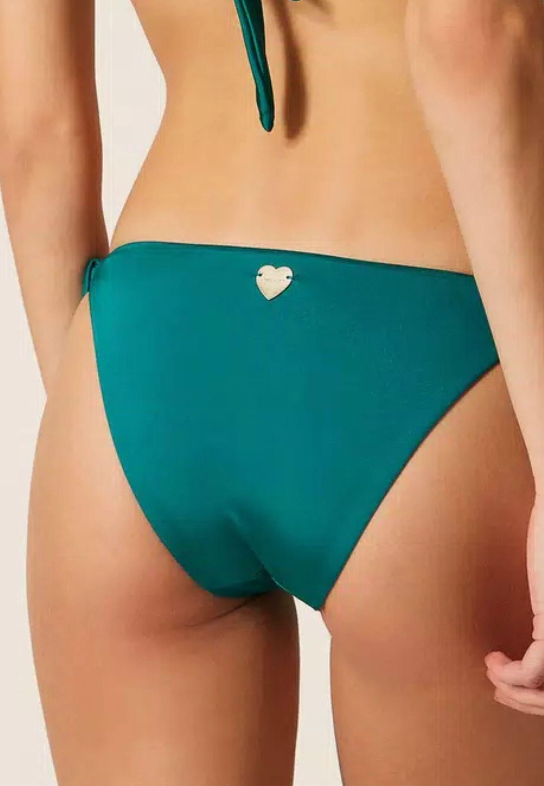 Bikini triangolo con crochet e tanga coordinato 