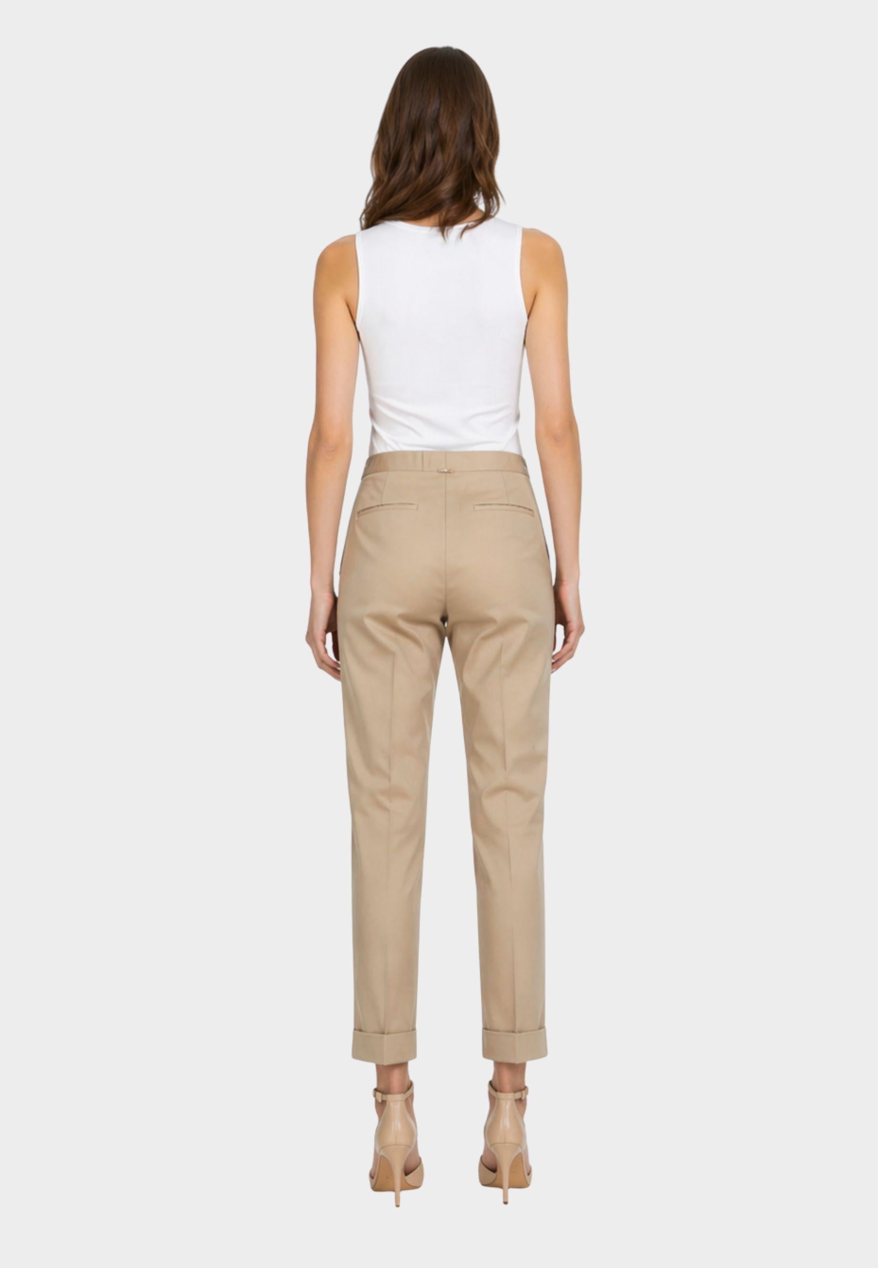 Pantalone a Sigaretta Twinset con Piega e Tasche America 
