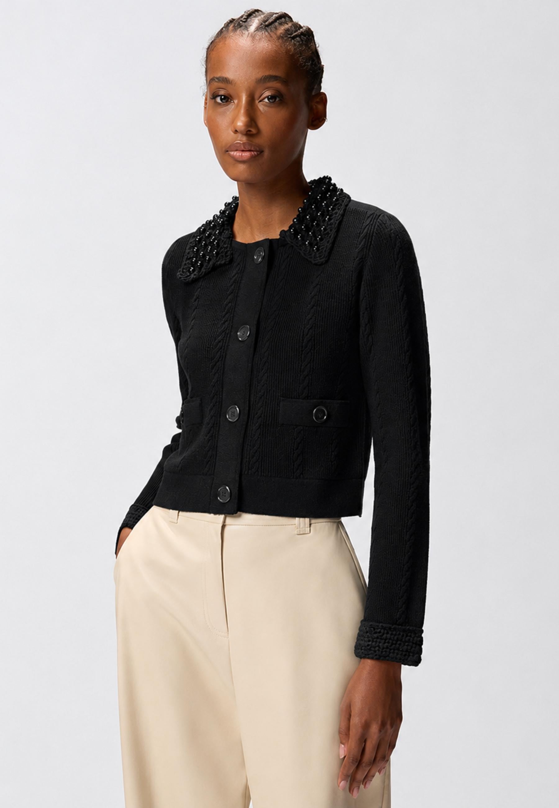 Cardigan Pinko Molise con Perle 