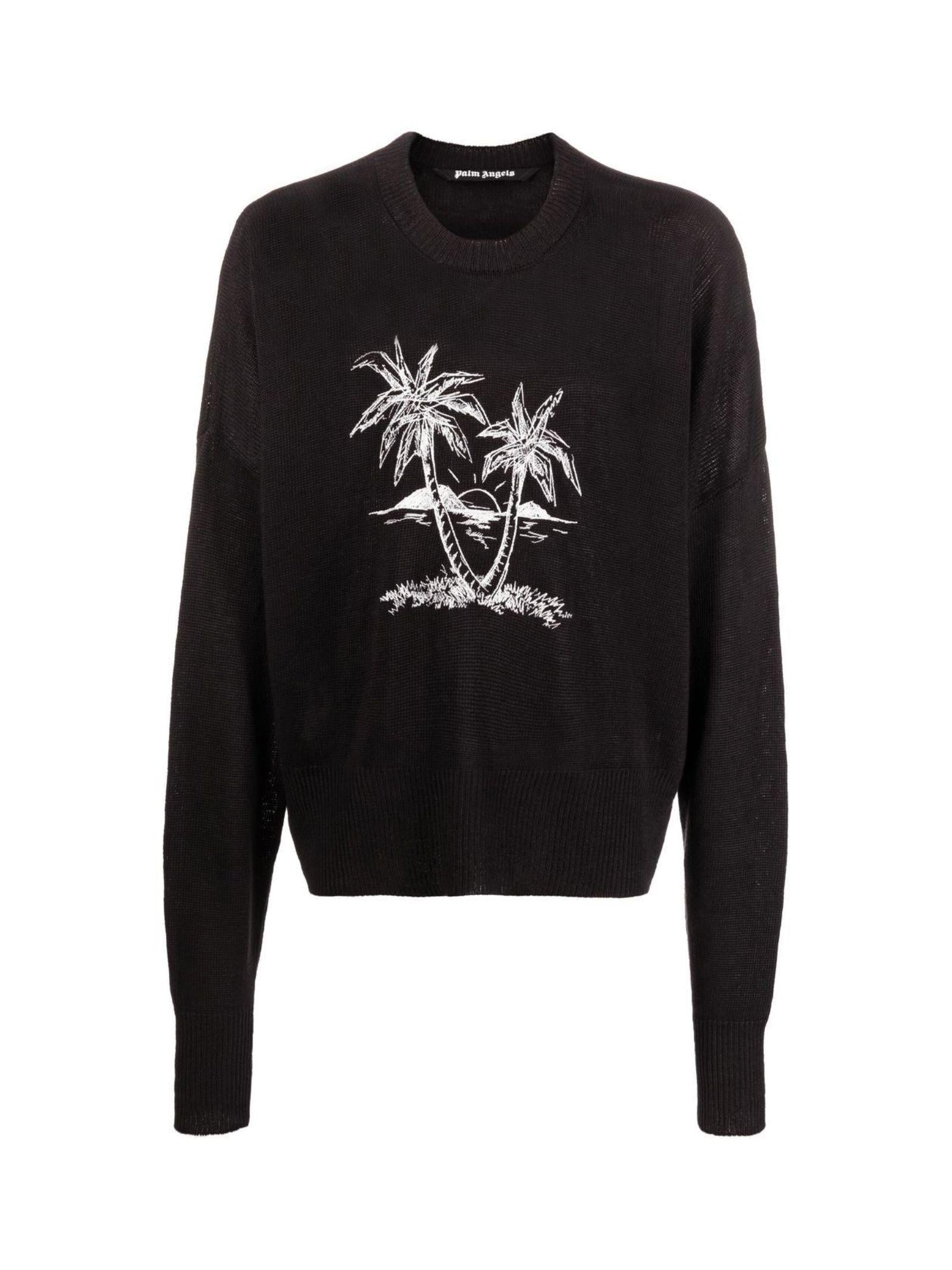 Maglia in lino con stampa Palm Tree<BR/><BR/> 
