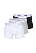 Set 3 Boxer Uomo Bianco, Grigio e Nero
