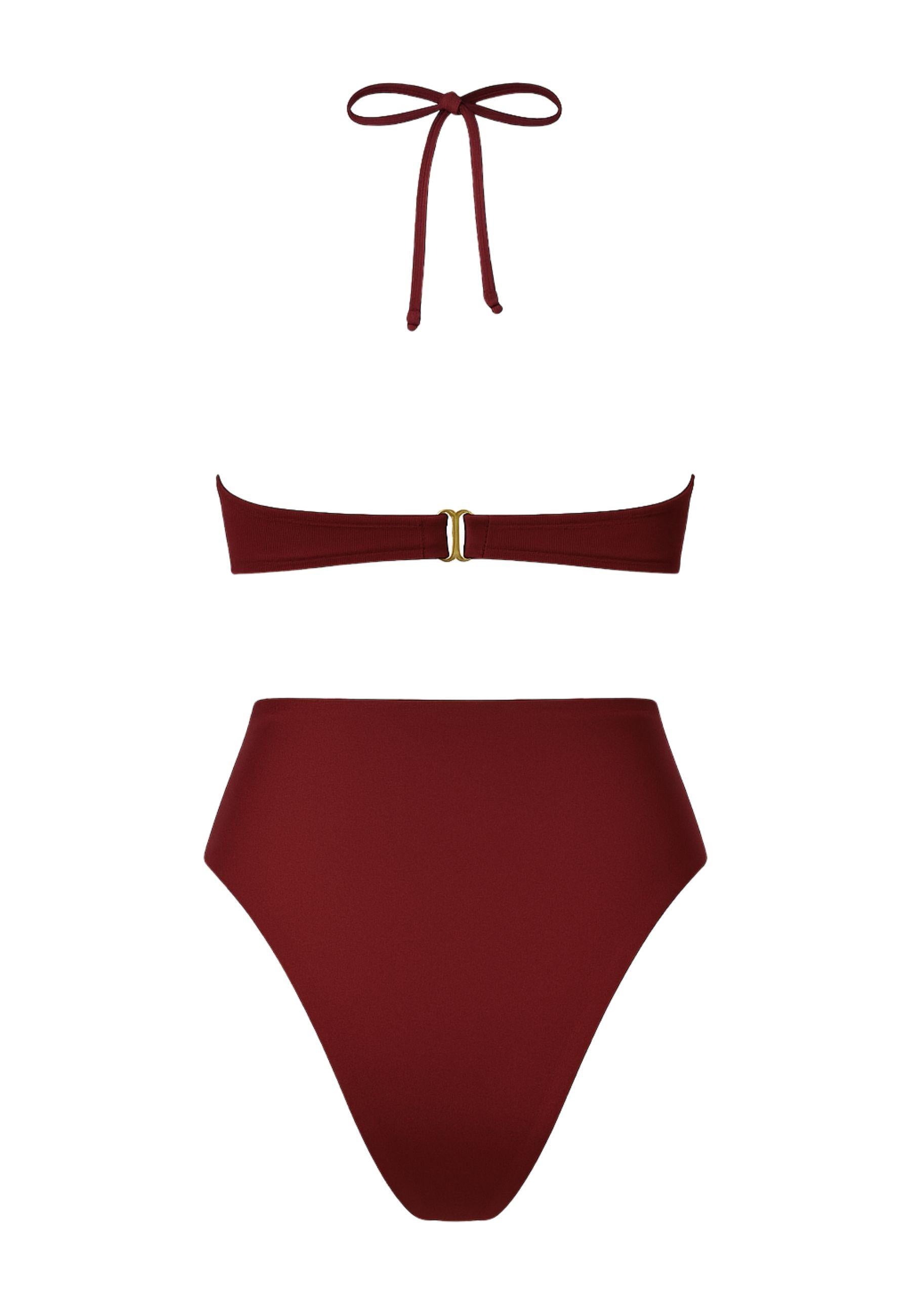 Bikini Fascia con Ganci Oro - Margherita Mazzei 