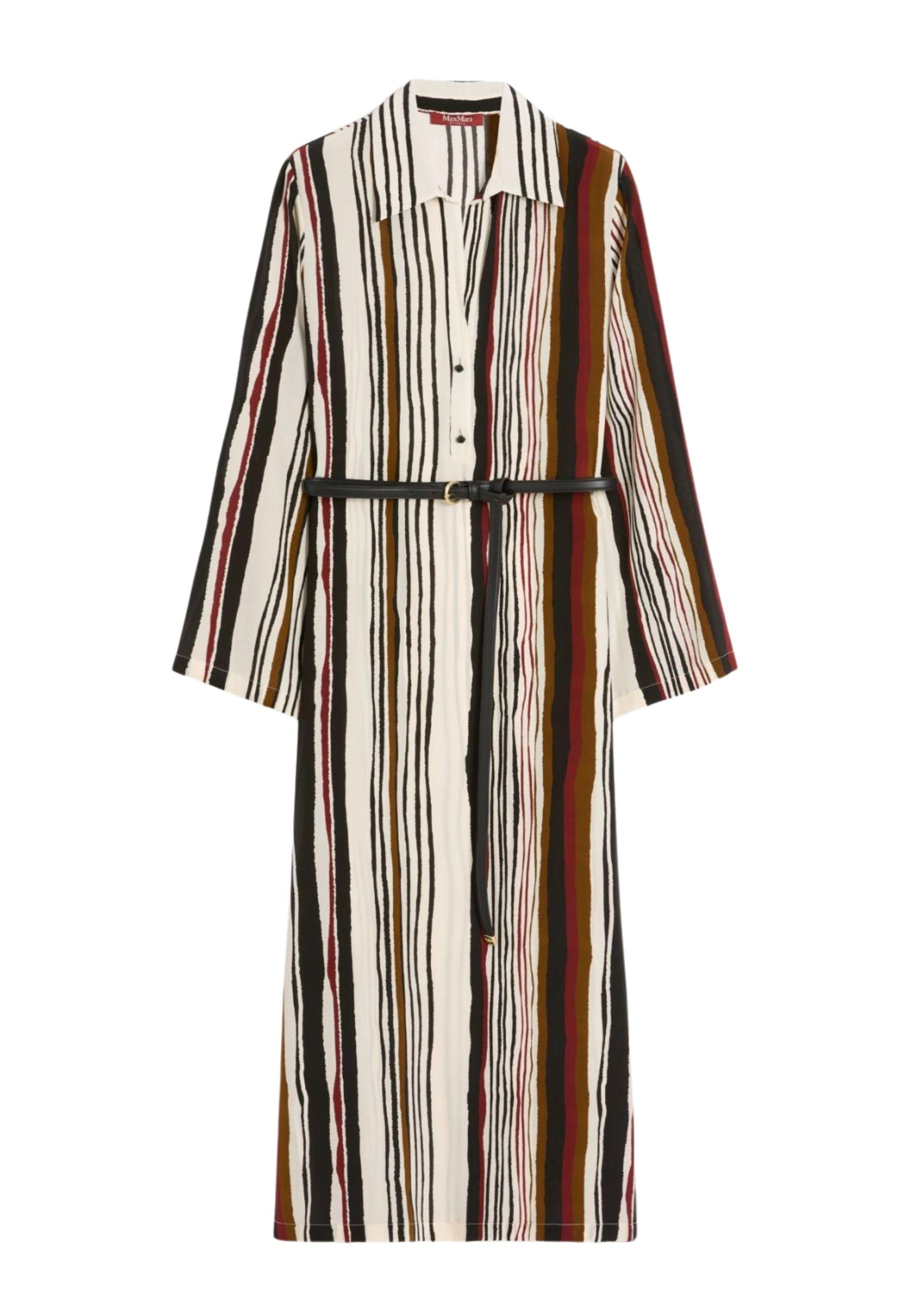 Max Mara Studio - Abito caftano in seta stampata 