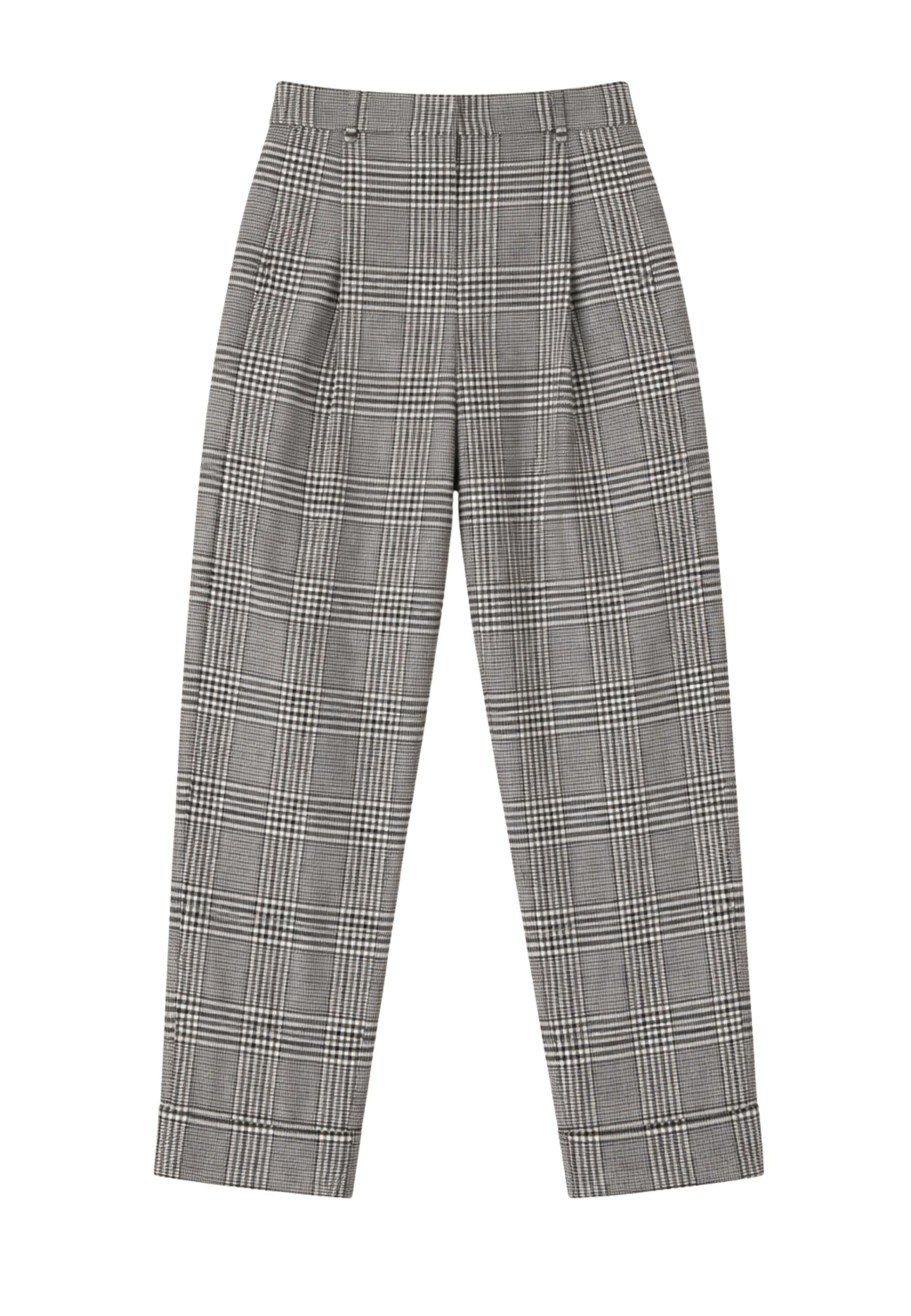 S'Max Mara - Pantalone in lana Prince of Wales 