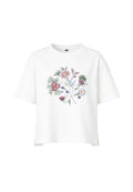 Weekend Max Mara - T-shirt in jersey interlock di puro cotone con ricamo