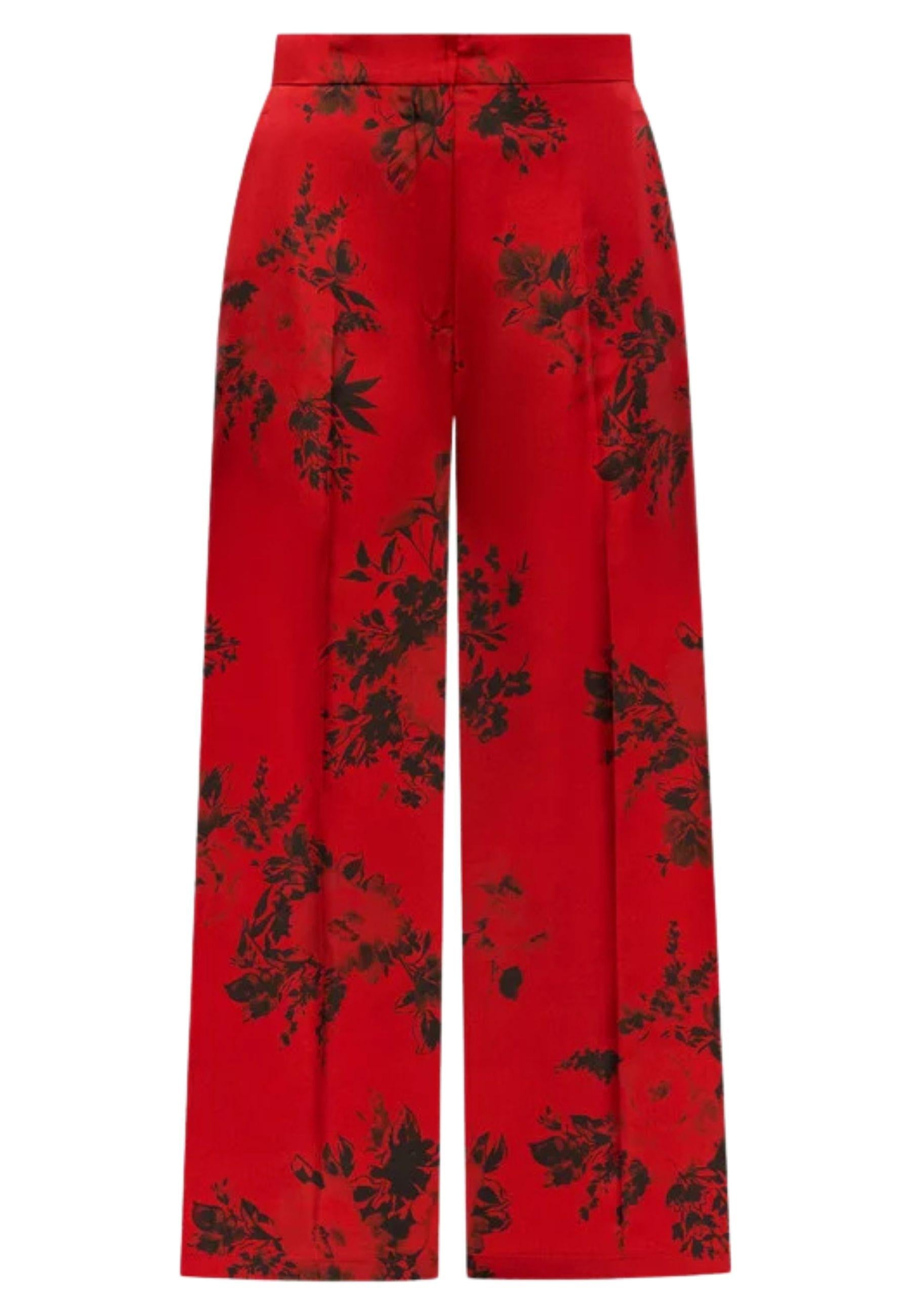 Max Mara Studio - Pantalone in seta stampata 