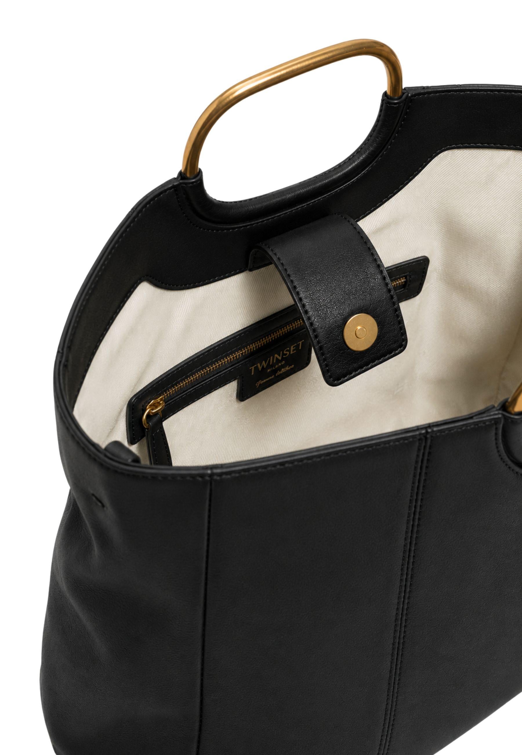 Twinset Milano Genuine Leather Tote Bag 