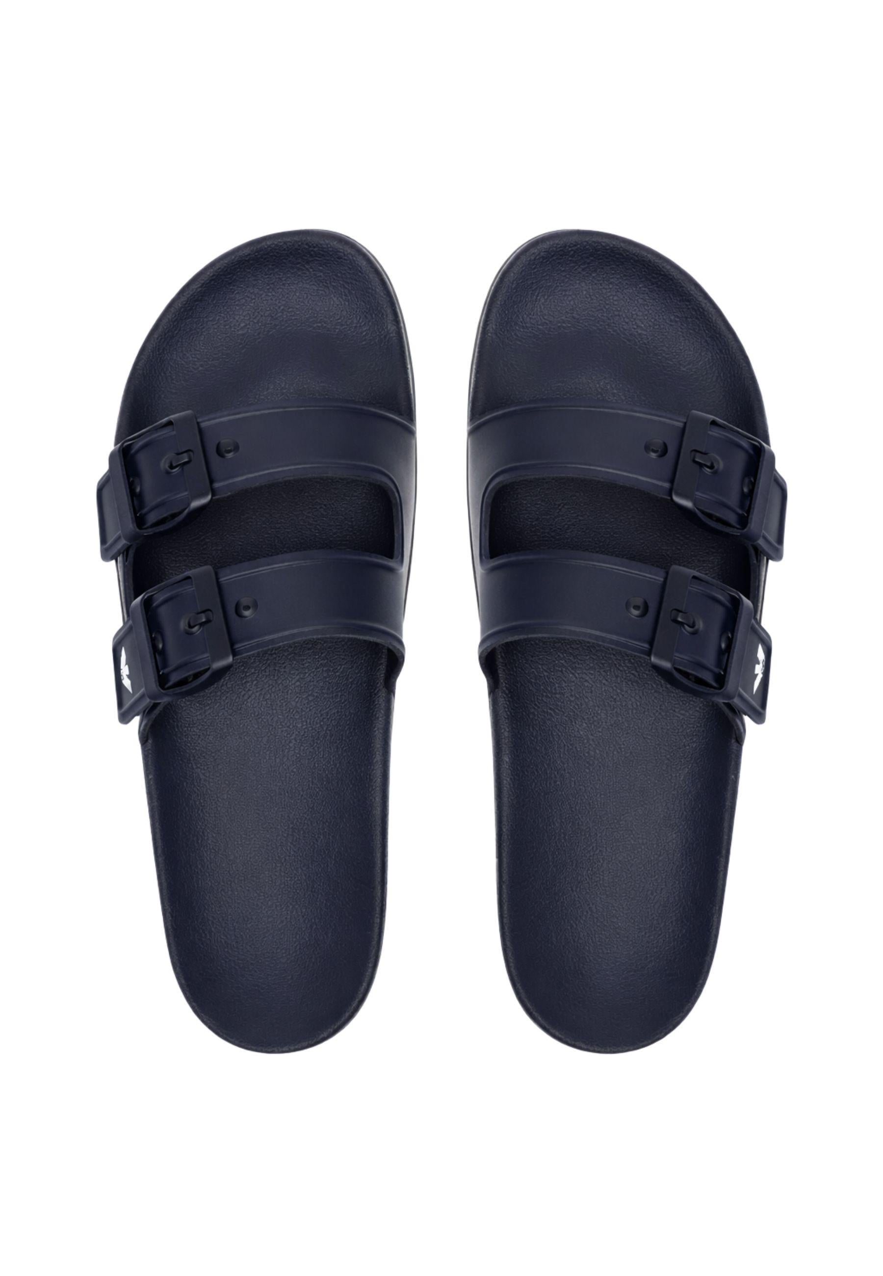 Emporio Armani ? Sandali slide doppia fascia con fibbie 