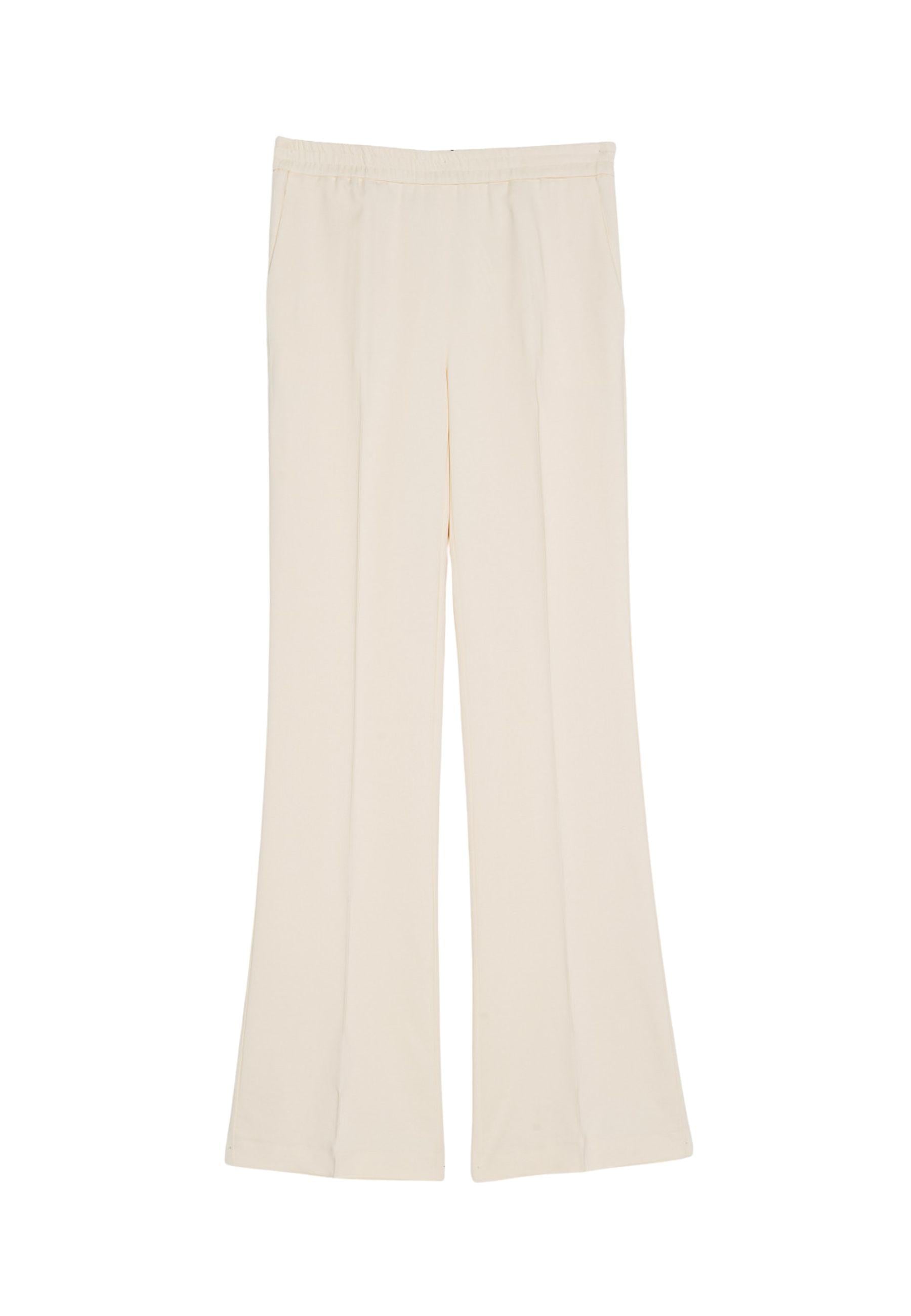 Pantaloni in viscosa con vita elasticizzata 