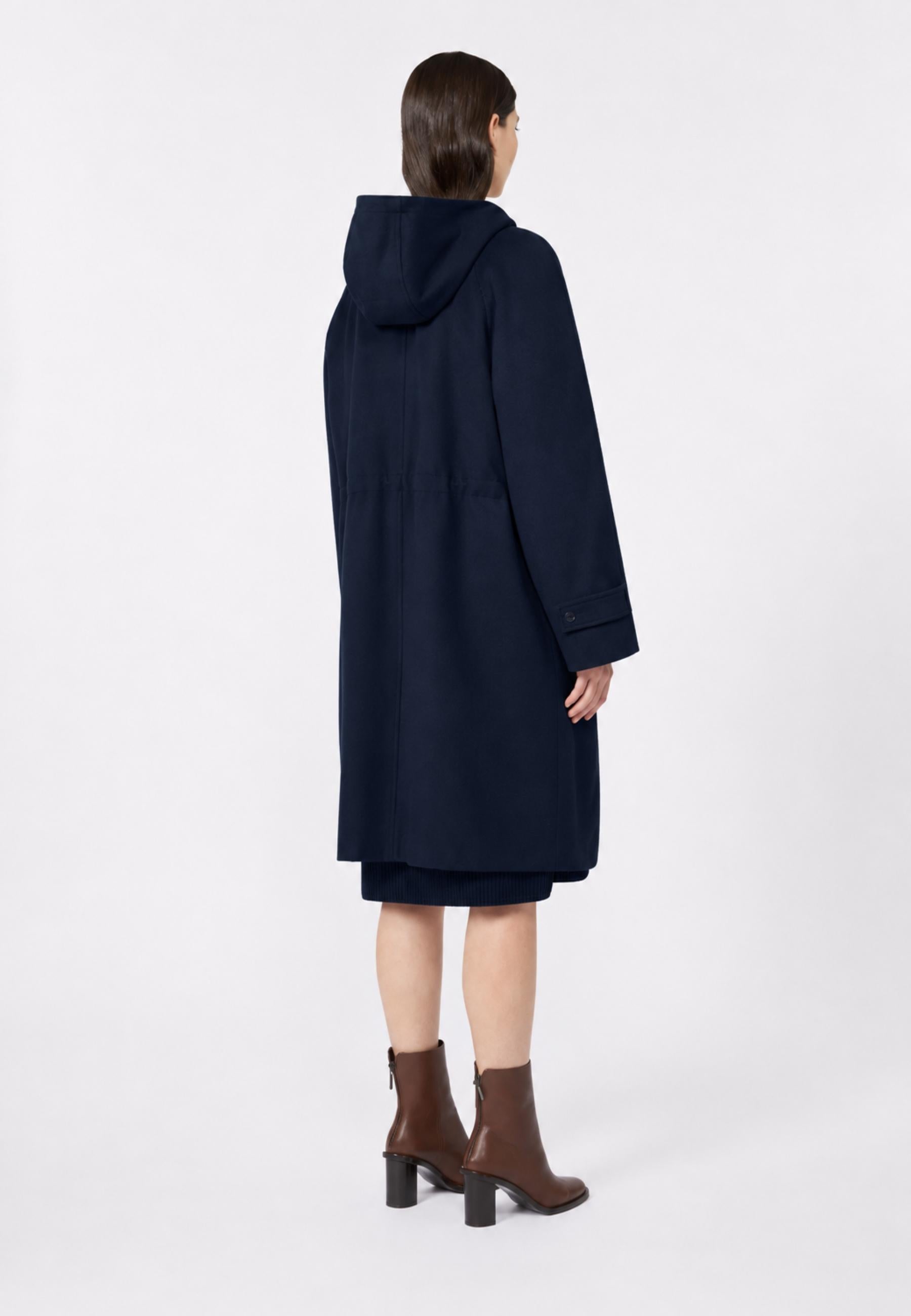 Max Mara Studio Parka lungo in drap di pura lana vergine 