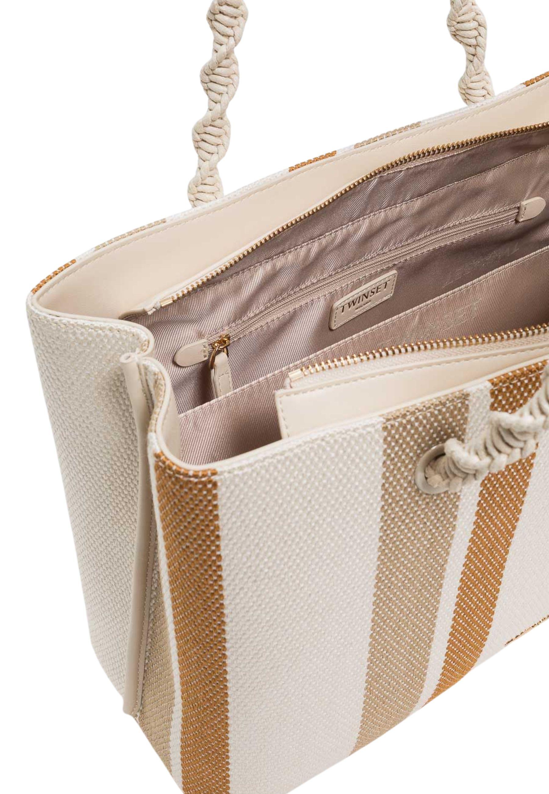 Borsa TOTE a righe 