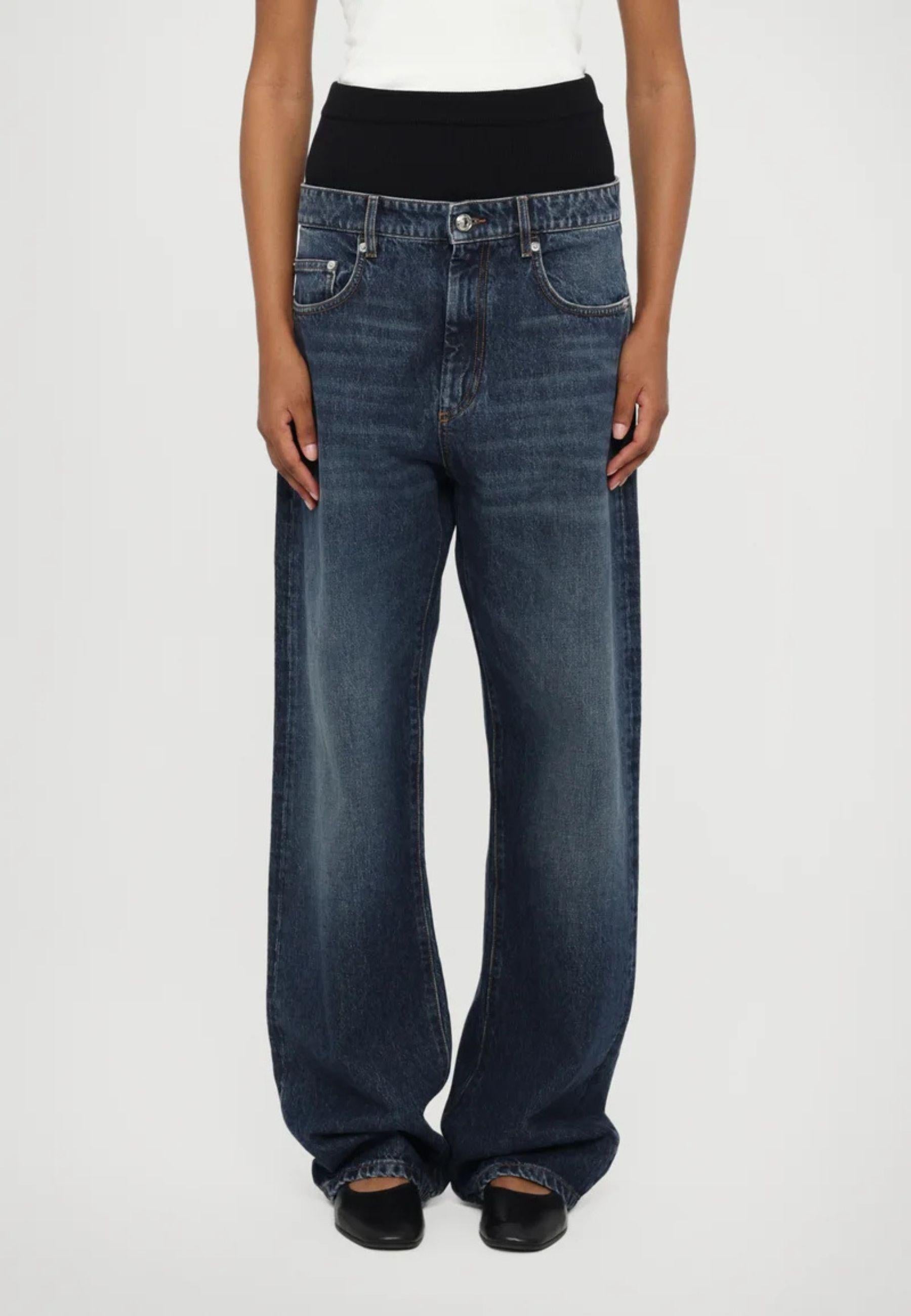 Jeans Sportmax con fascia in maglia 