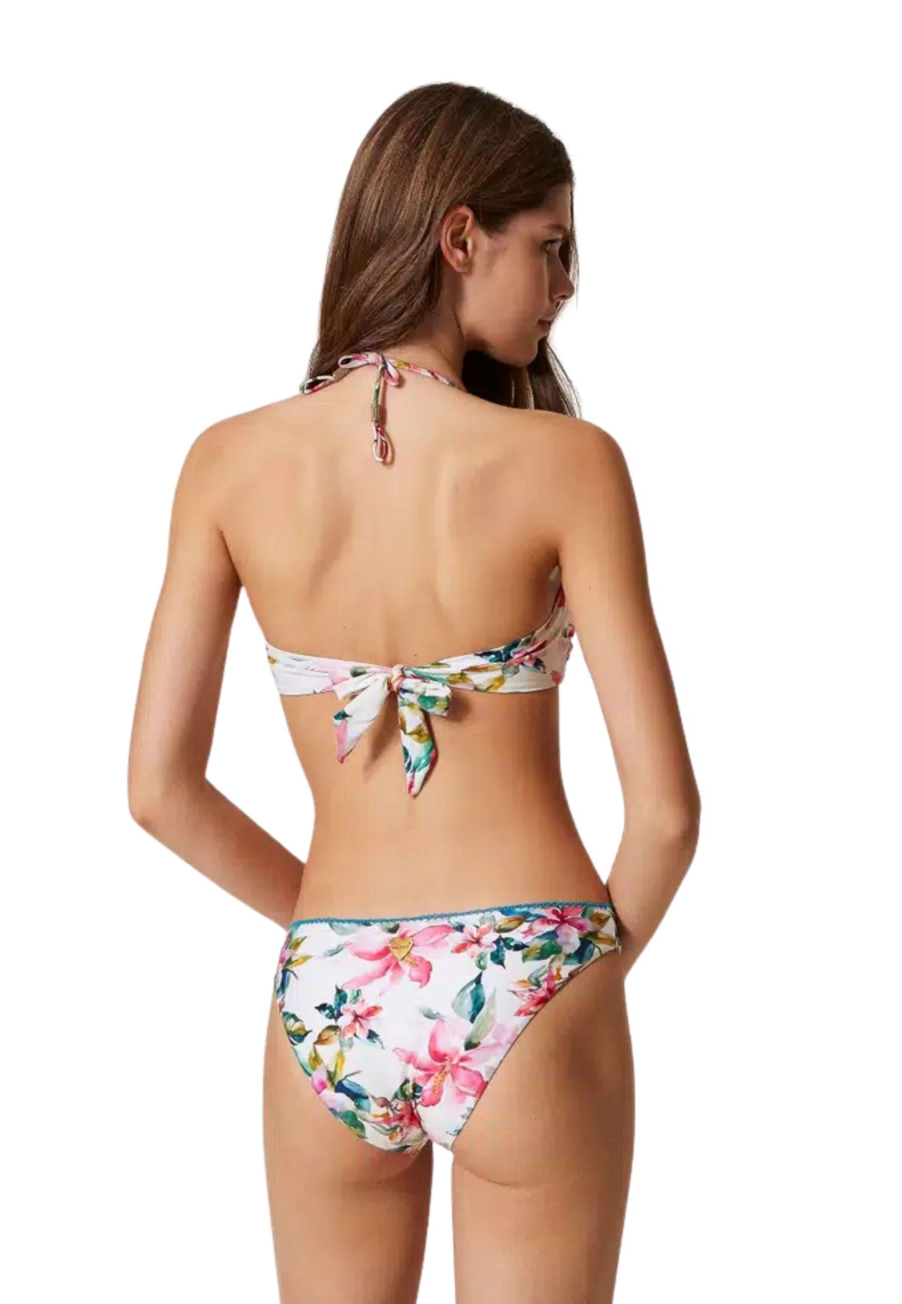 Fascia da bagno con stampa a fiori 