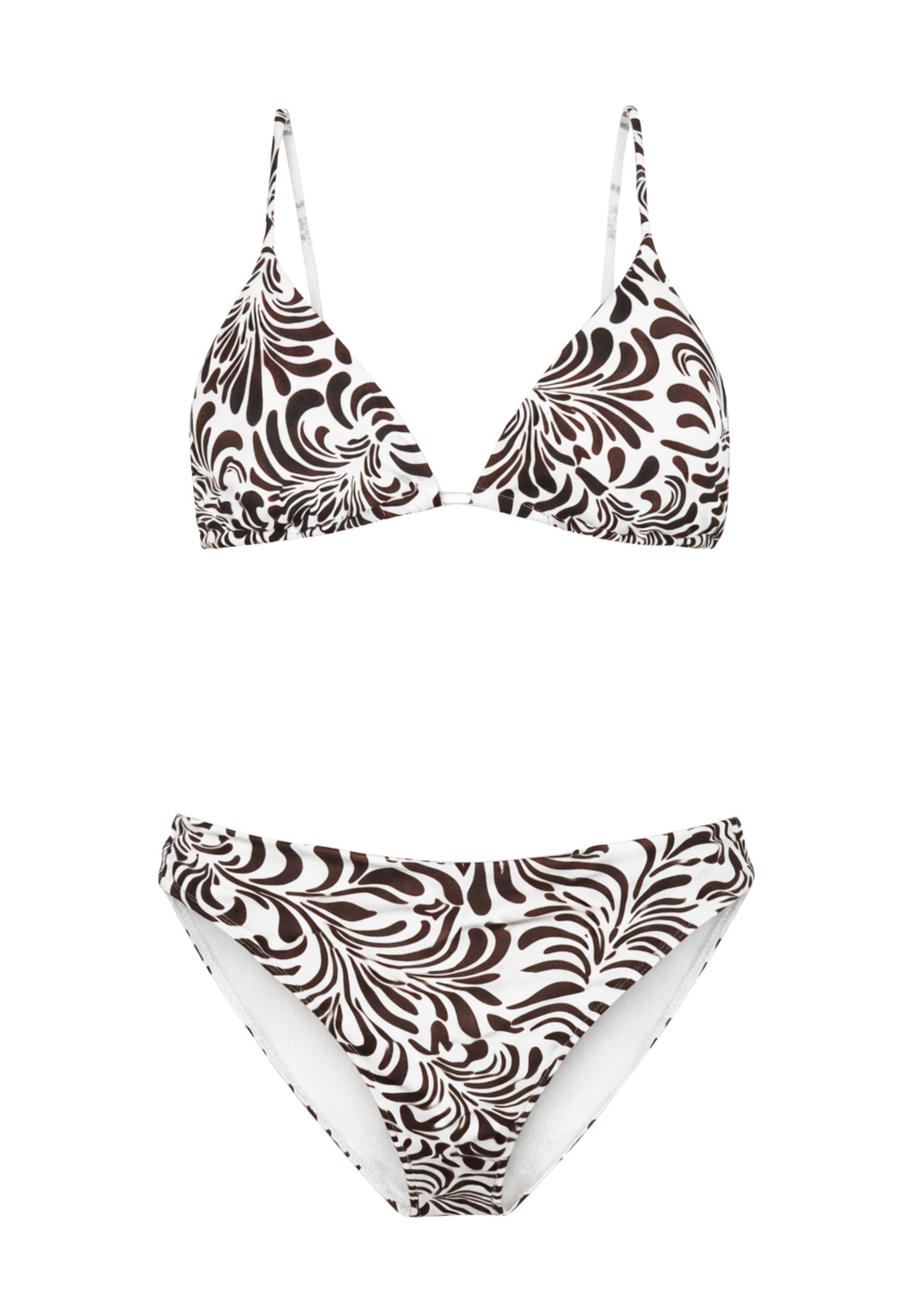 Bikini due pezzi Twinset coppa B con top a triangolo allacciato al collo 