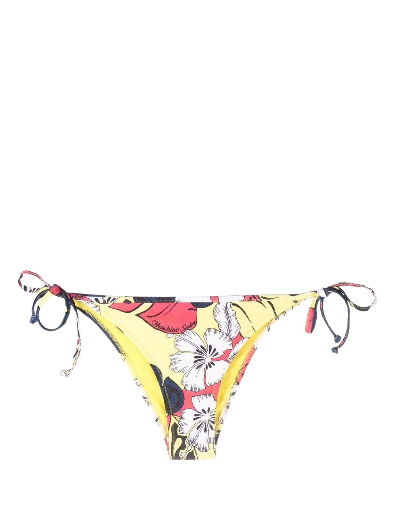 Slip bikini a fiori 
