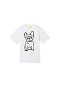 T-shirt Over Twinset Actitude x Myfo - stampa "Papers Bulldog"