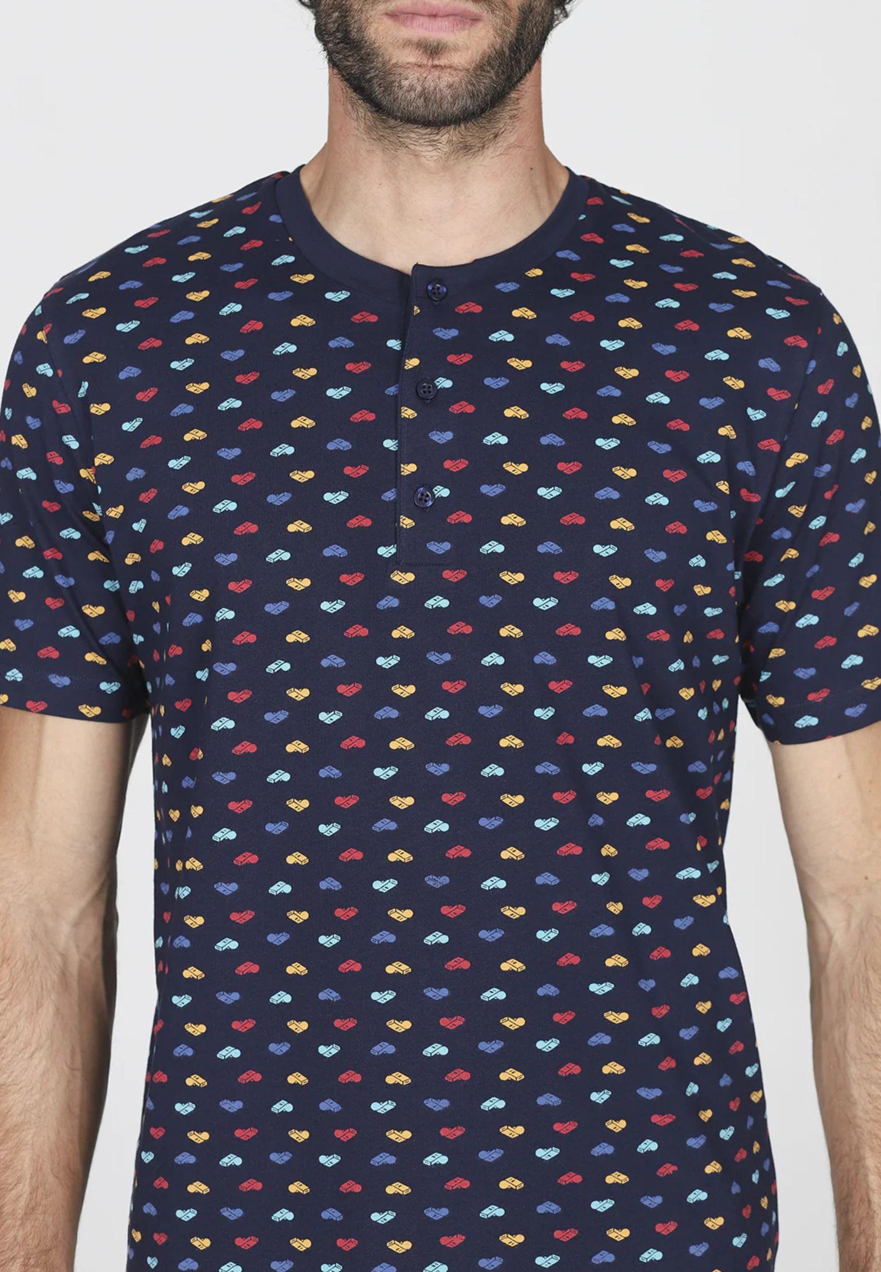 Pigiama Uomo Corto in Fresco Jersey di Cotone 