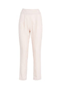 Pantalone cipria a vita alta
