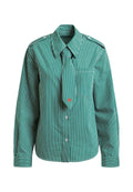 Camicia boxy a righe con fiocco removibile - Essentiel Antwerp
