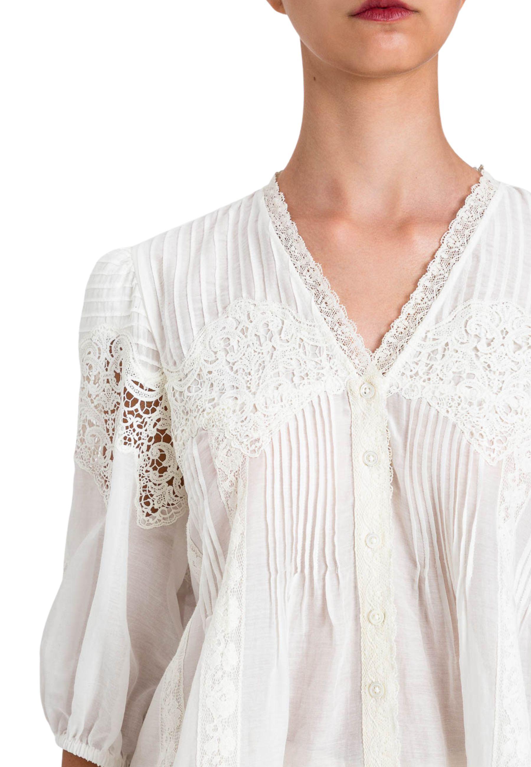 Camicia in mussola di misto seta 