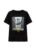Camiseta con estampado y strass Actitude
