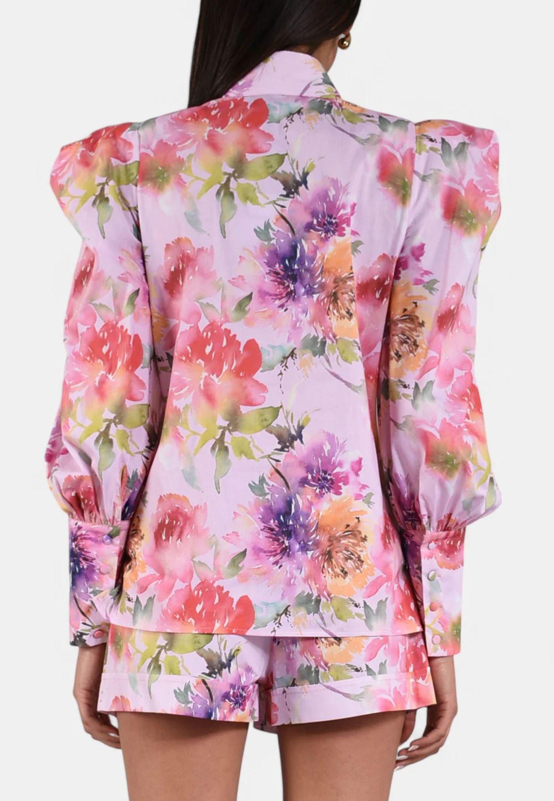 Camicia in cotone a fantasia 