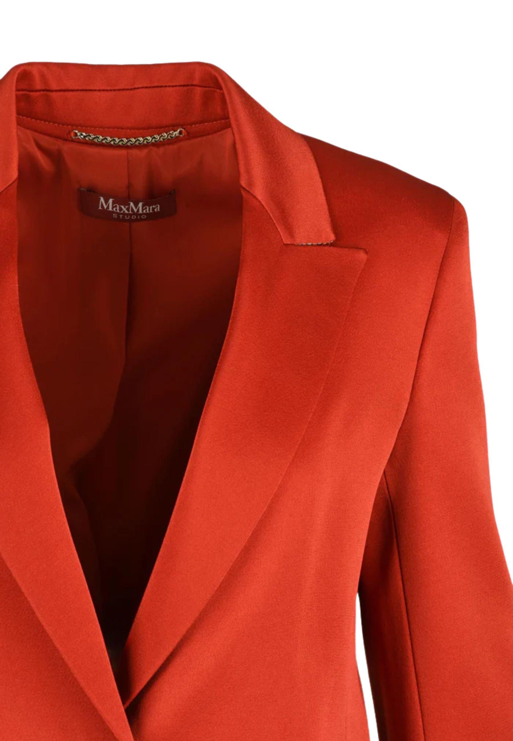 Blazer Max Mara Studio "Ebert" in acetato e viscosa 
