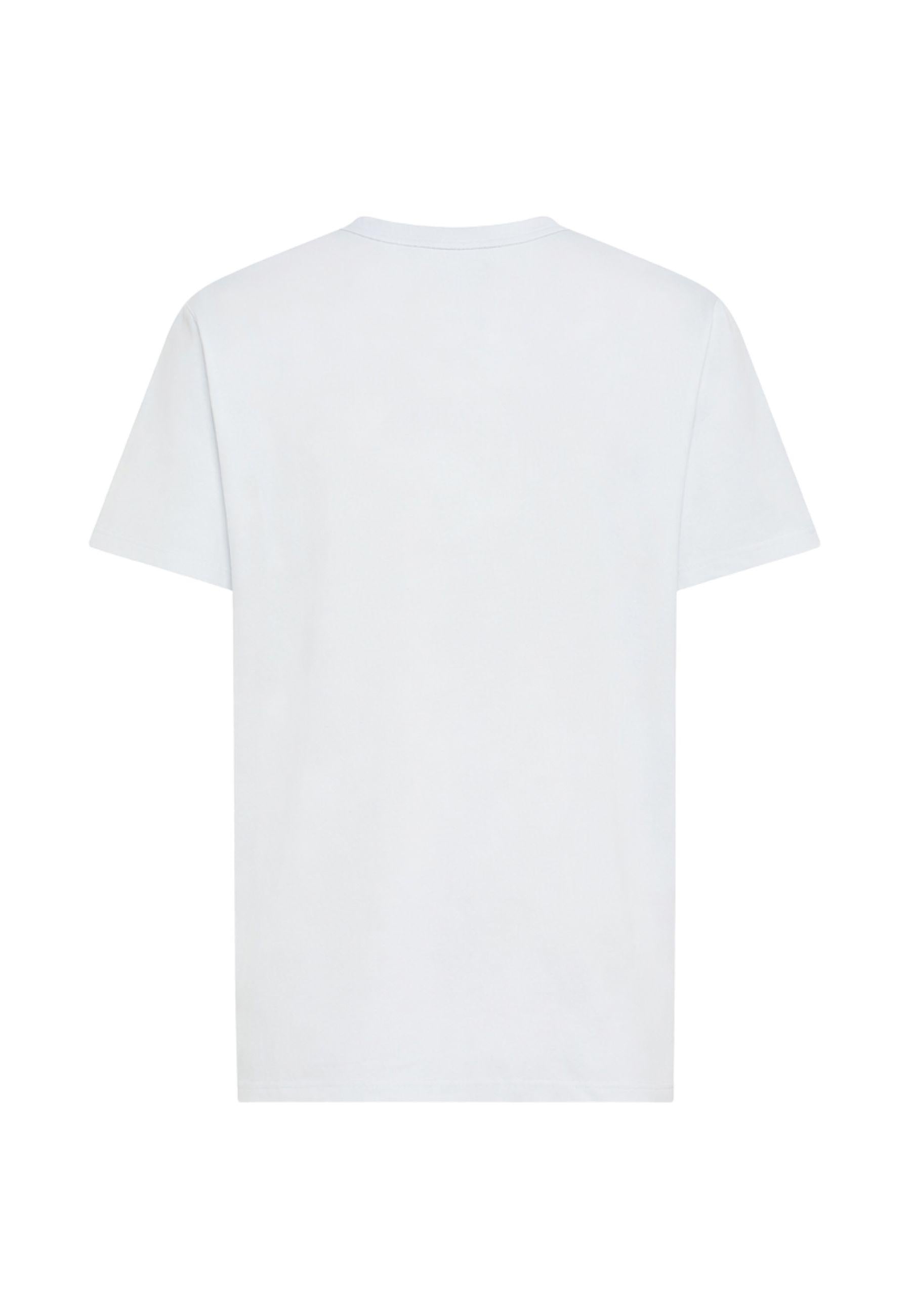 T-shirt in piquet stretch bianco 