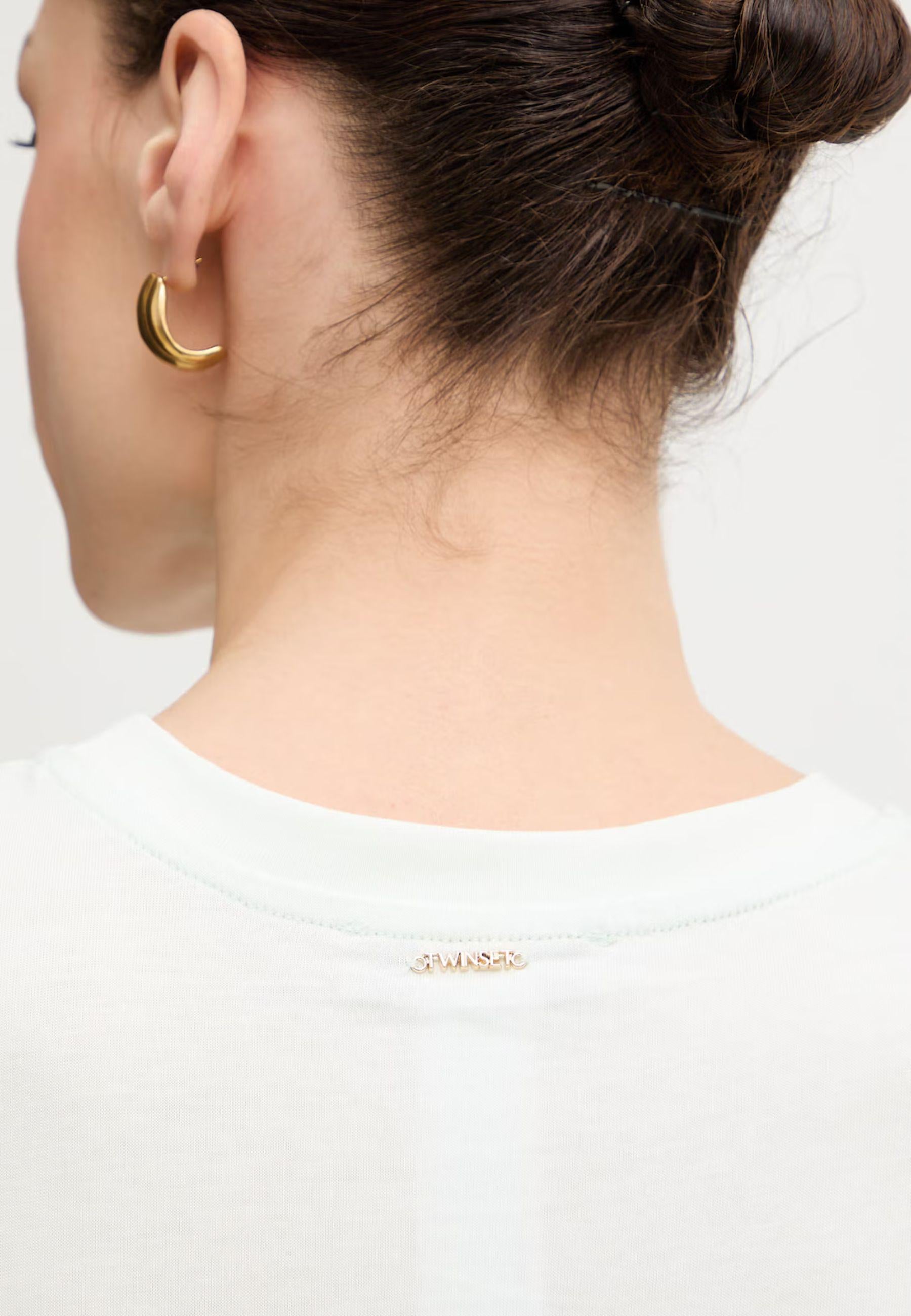 T-shirt Twinset Actitude "Amore" - Bianco 