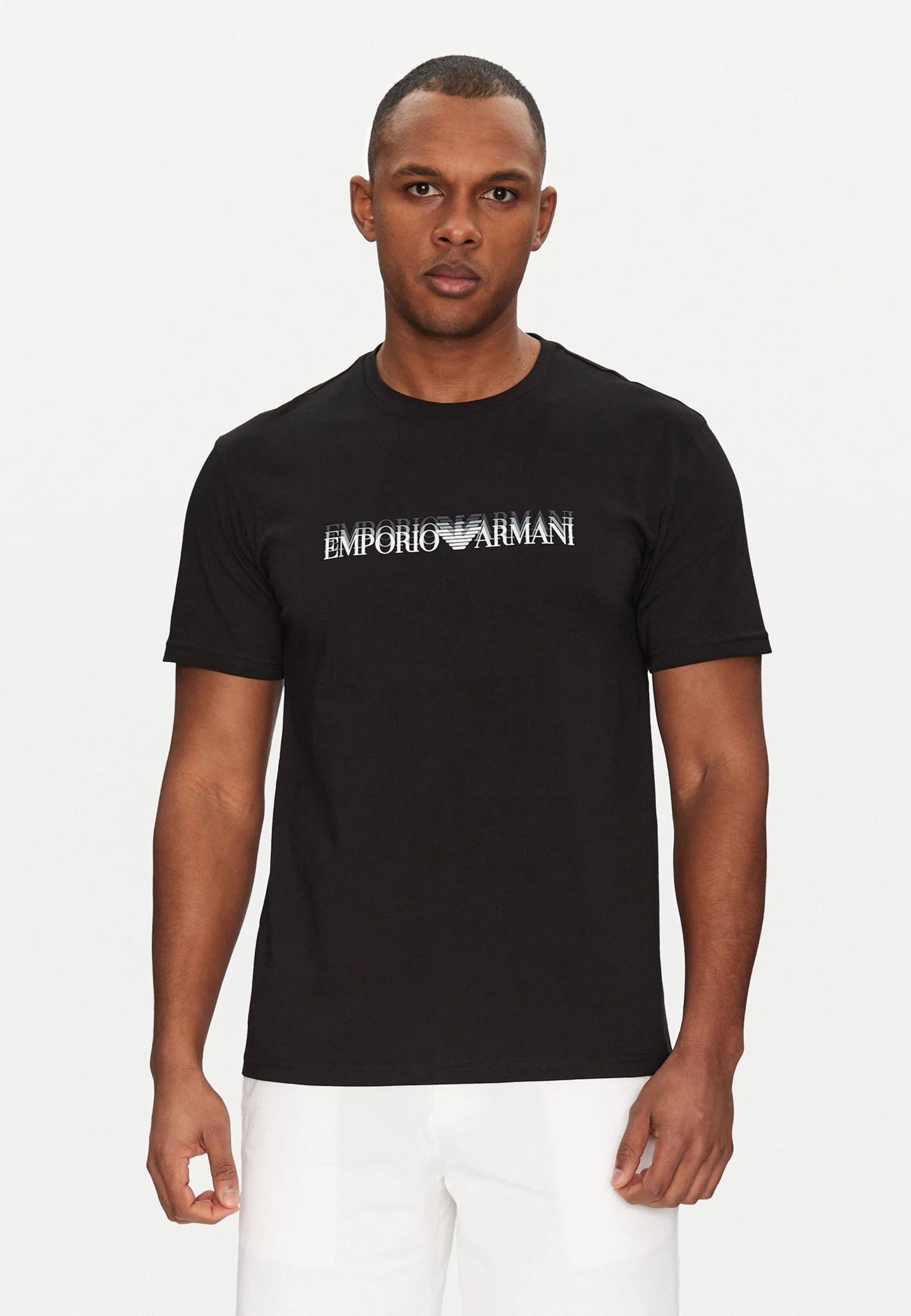 T-shirt realizzata in maglia con stampa 