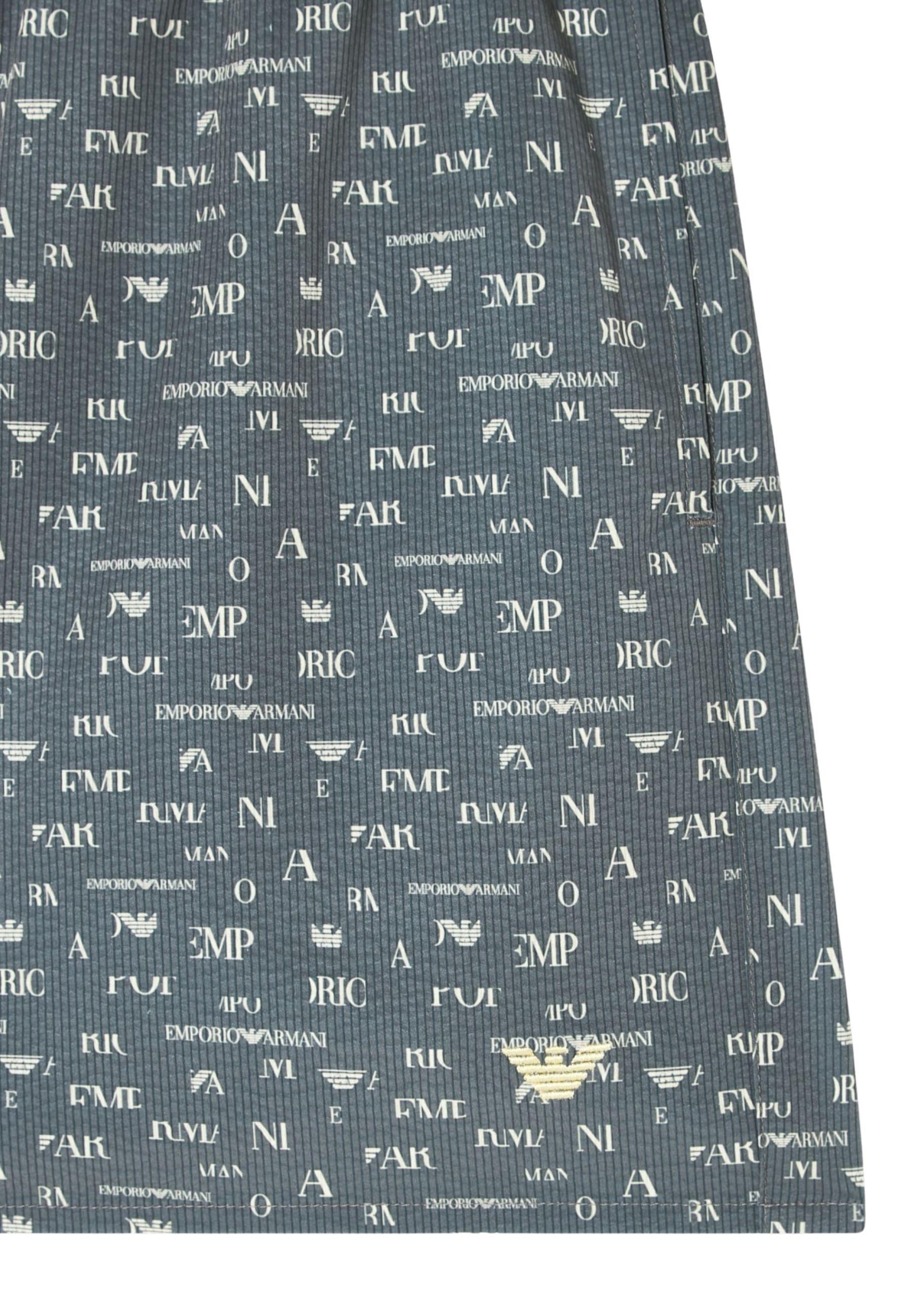 Emporio Armani - Costume shorts grafica Small Logo 