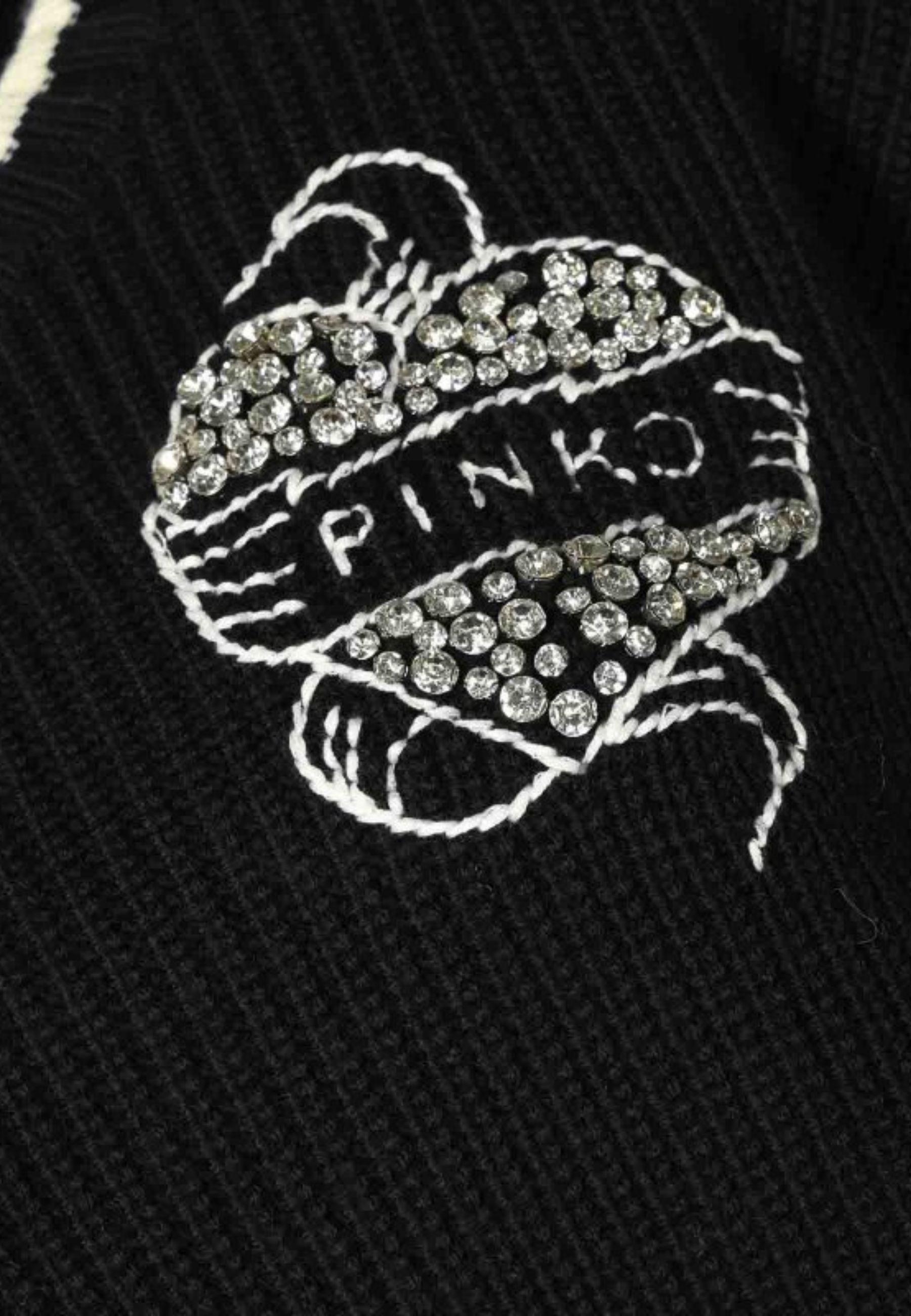 Maglione Pinko in Lana con Logo Ricamato 