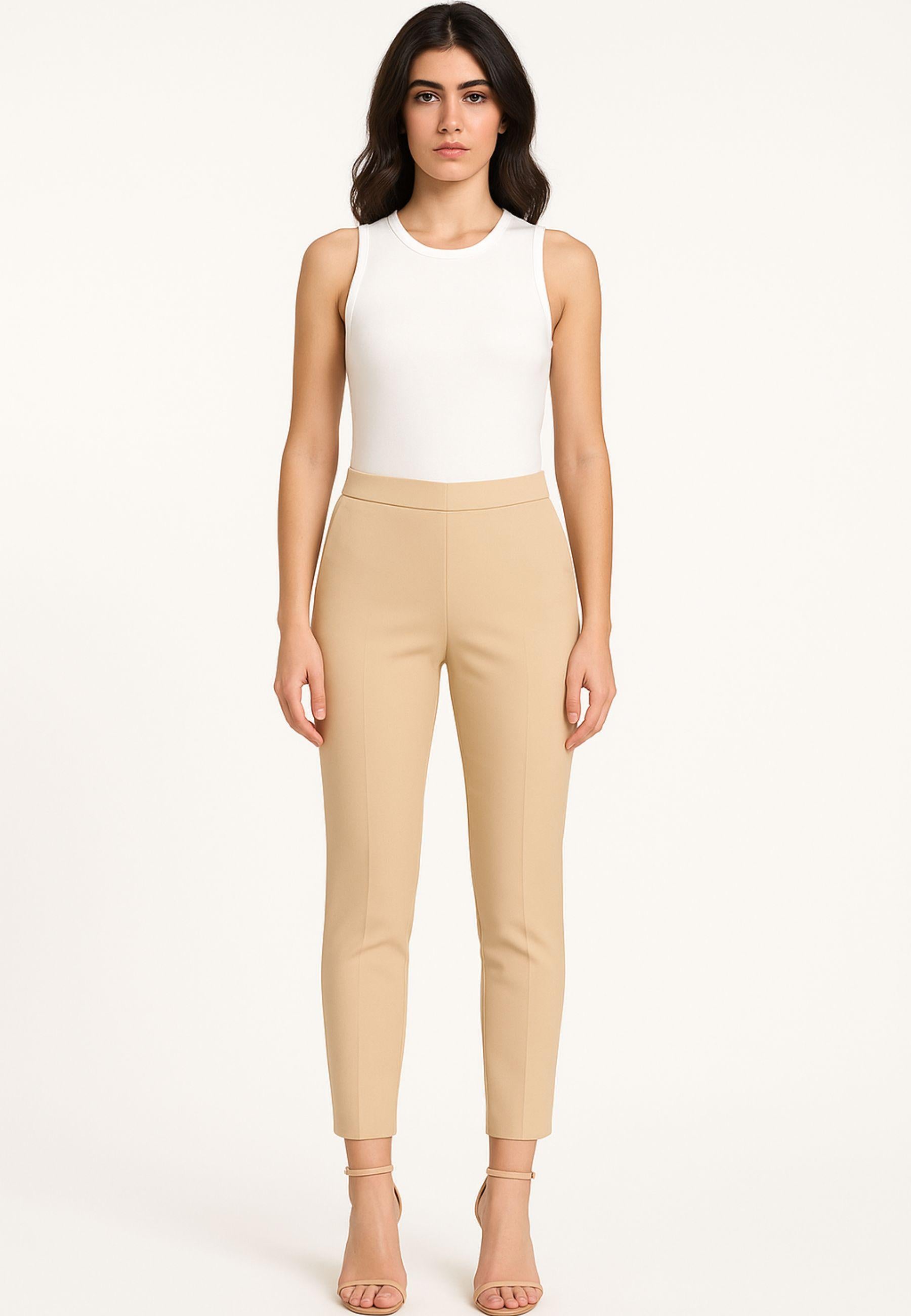 CLIPS - Pantalone slim fit beige 