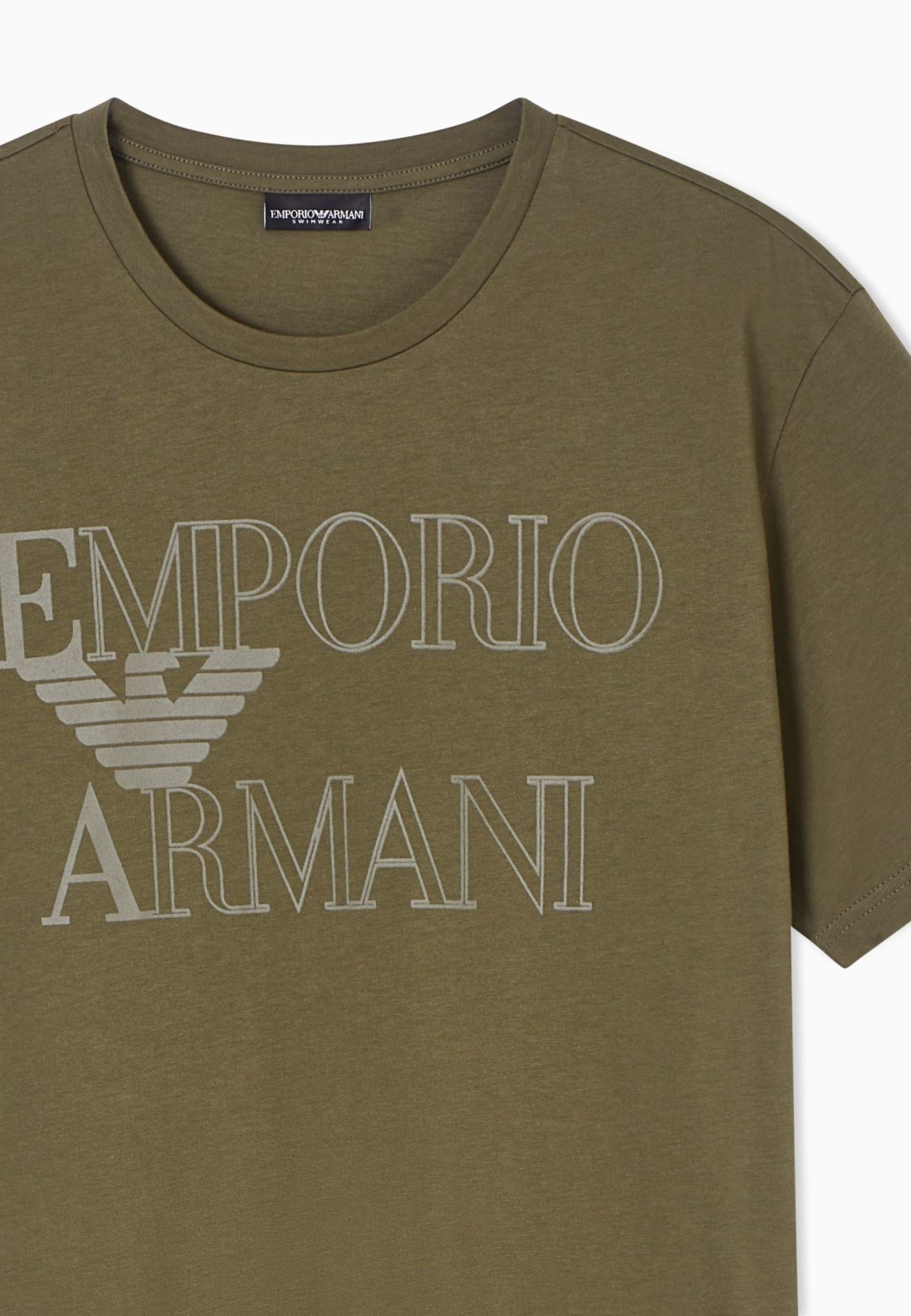 EMPORIO ARMANI - T-Shirt Beachwear Bold Logo 